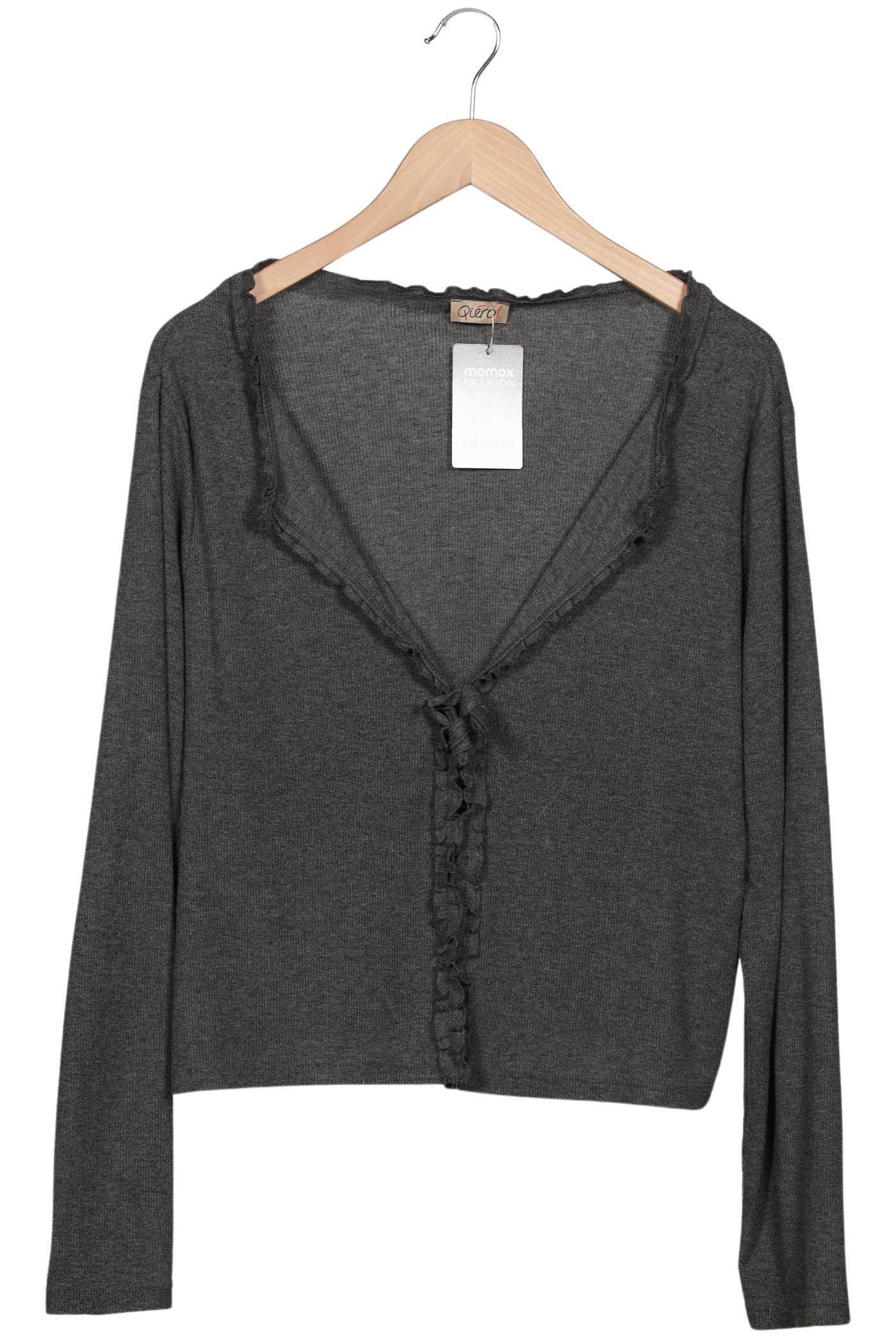 

Qiero Damen Strickjacke, grau, Gr. 48
