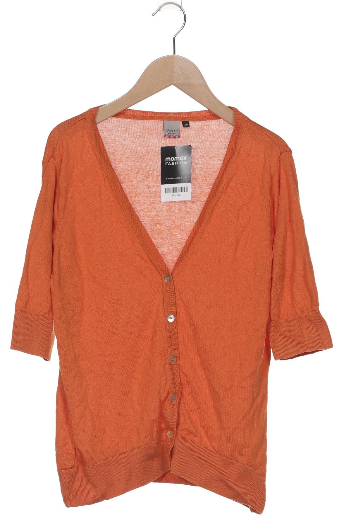 

Qiero Damen Strickjacke, orange, Gr. 40