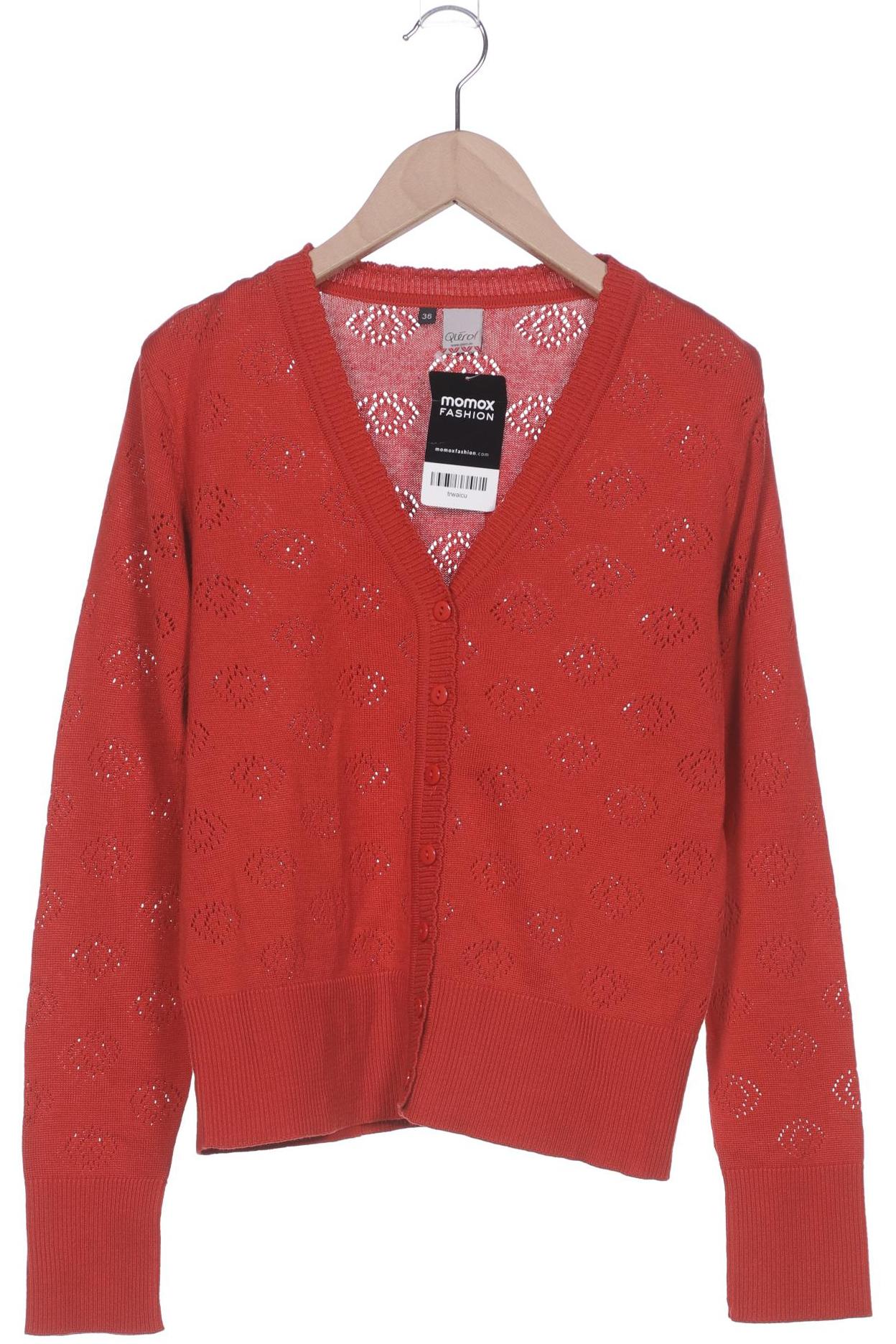

Qiero Damen Strickjacke, orange, Gr. 36