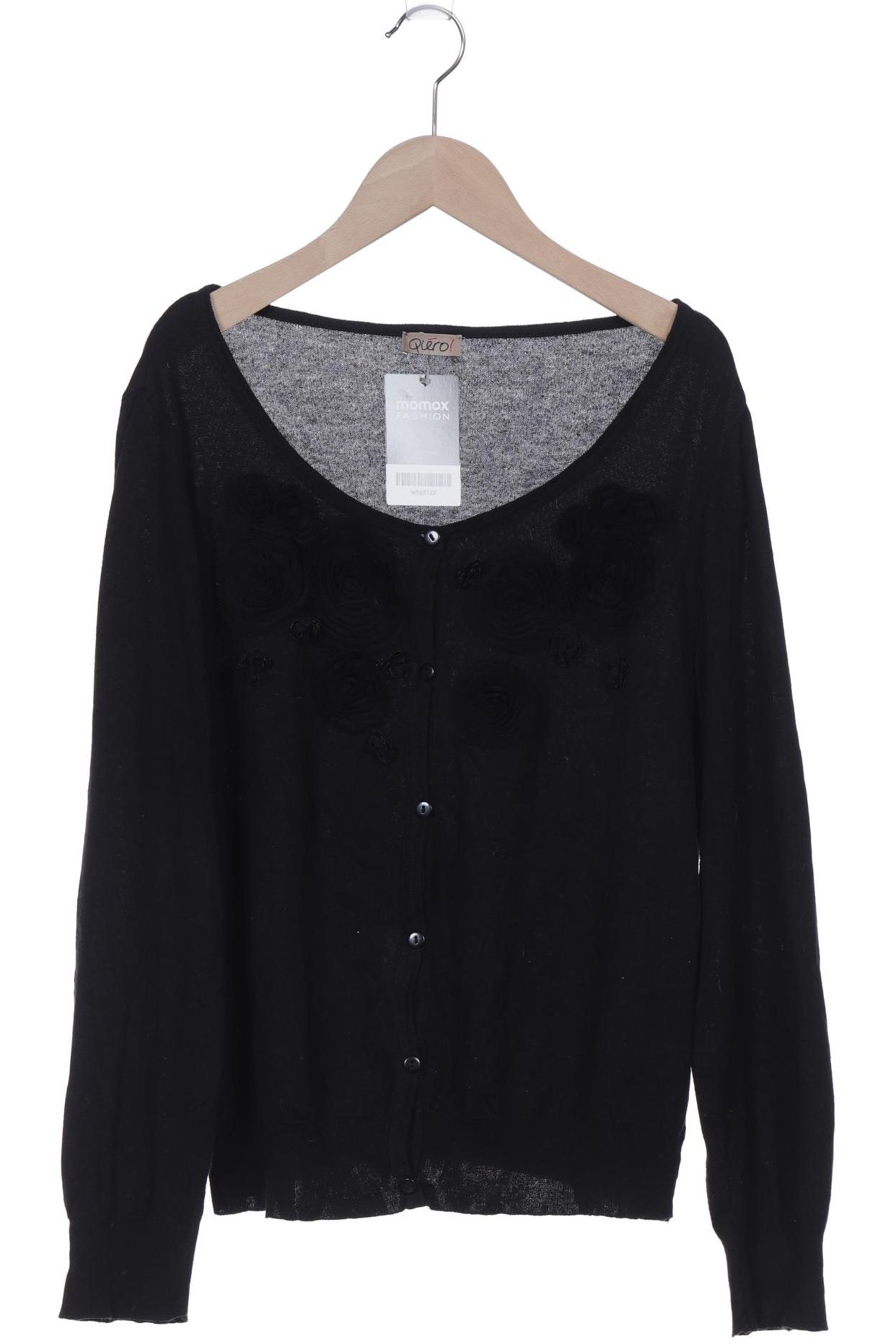 

Qiero Damen Strickjacke, schwarz, Gr. 44