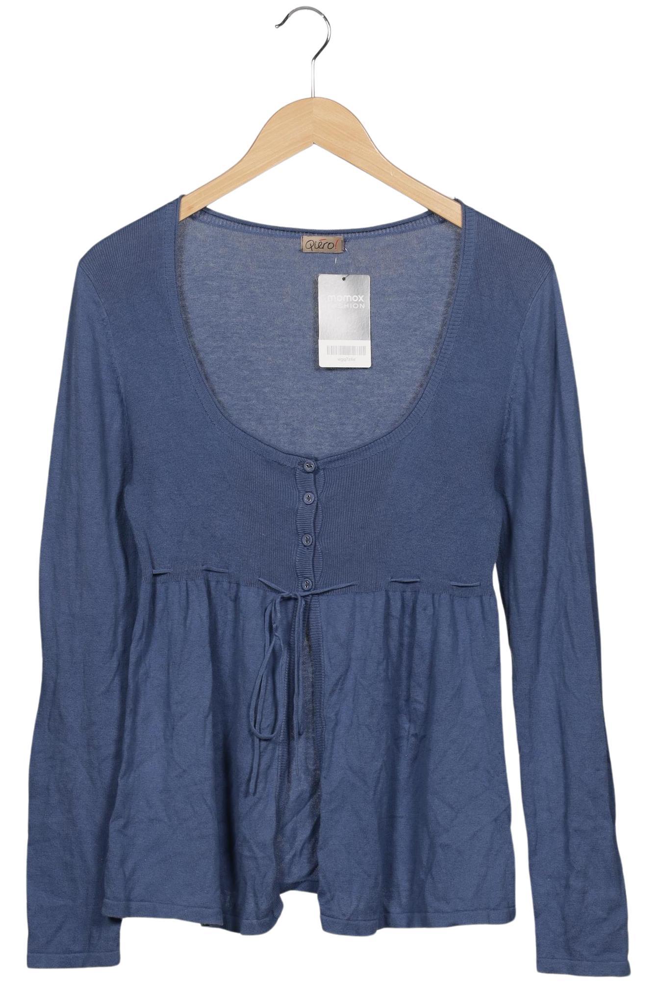 

Qiero Damen Strickjacke, blau, Gr. 36