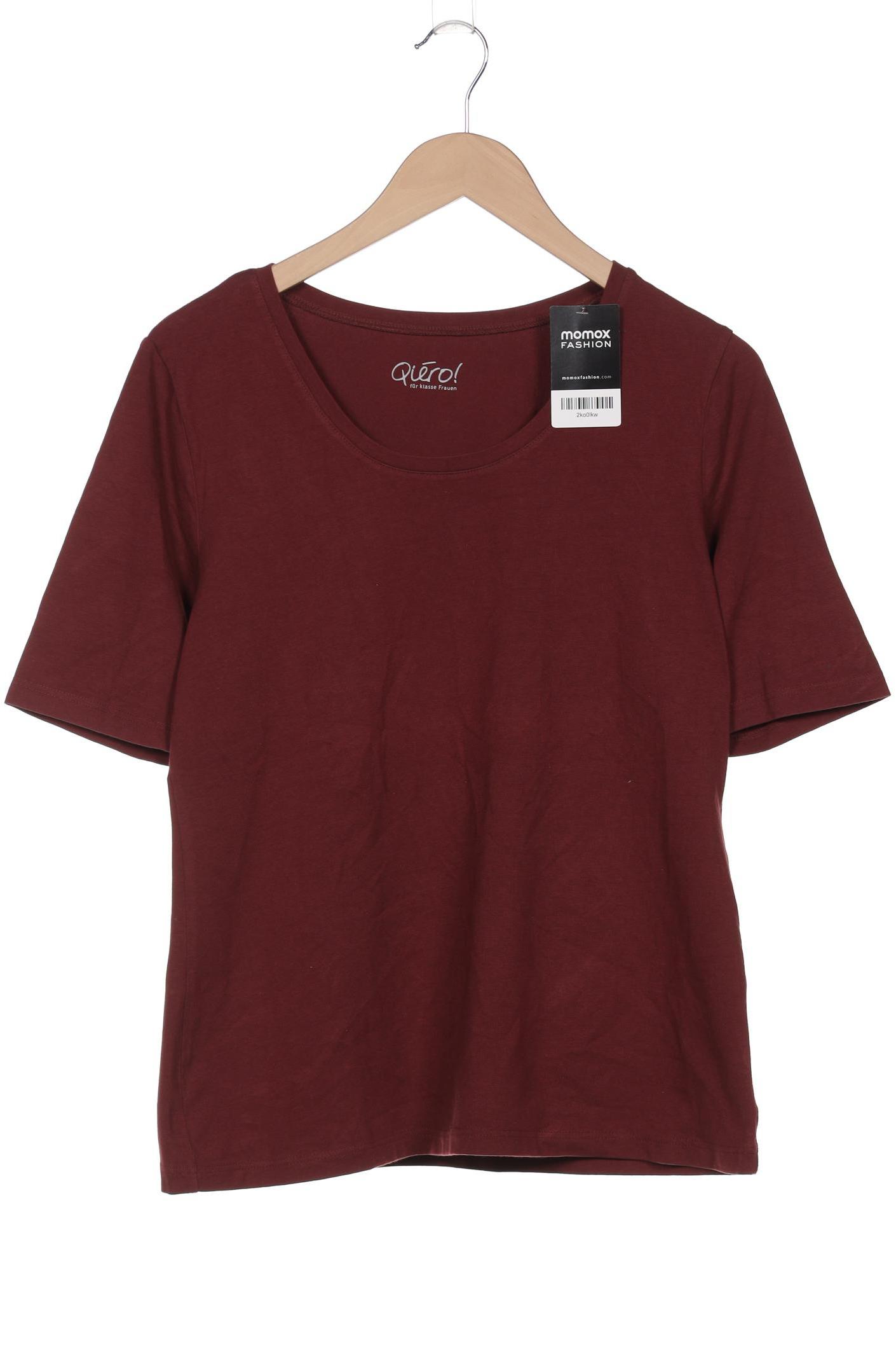 

Qiero Damen T-Shirt, bordeaux, Gr. 44