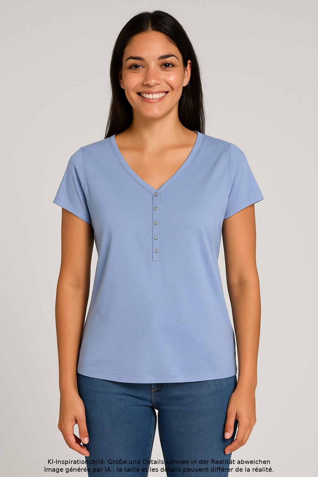 

Qiero Damen T-Shirt, hellblau, Gr. 40