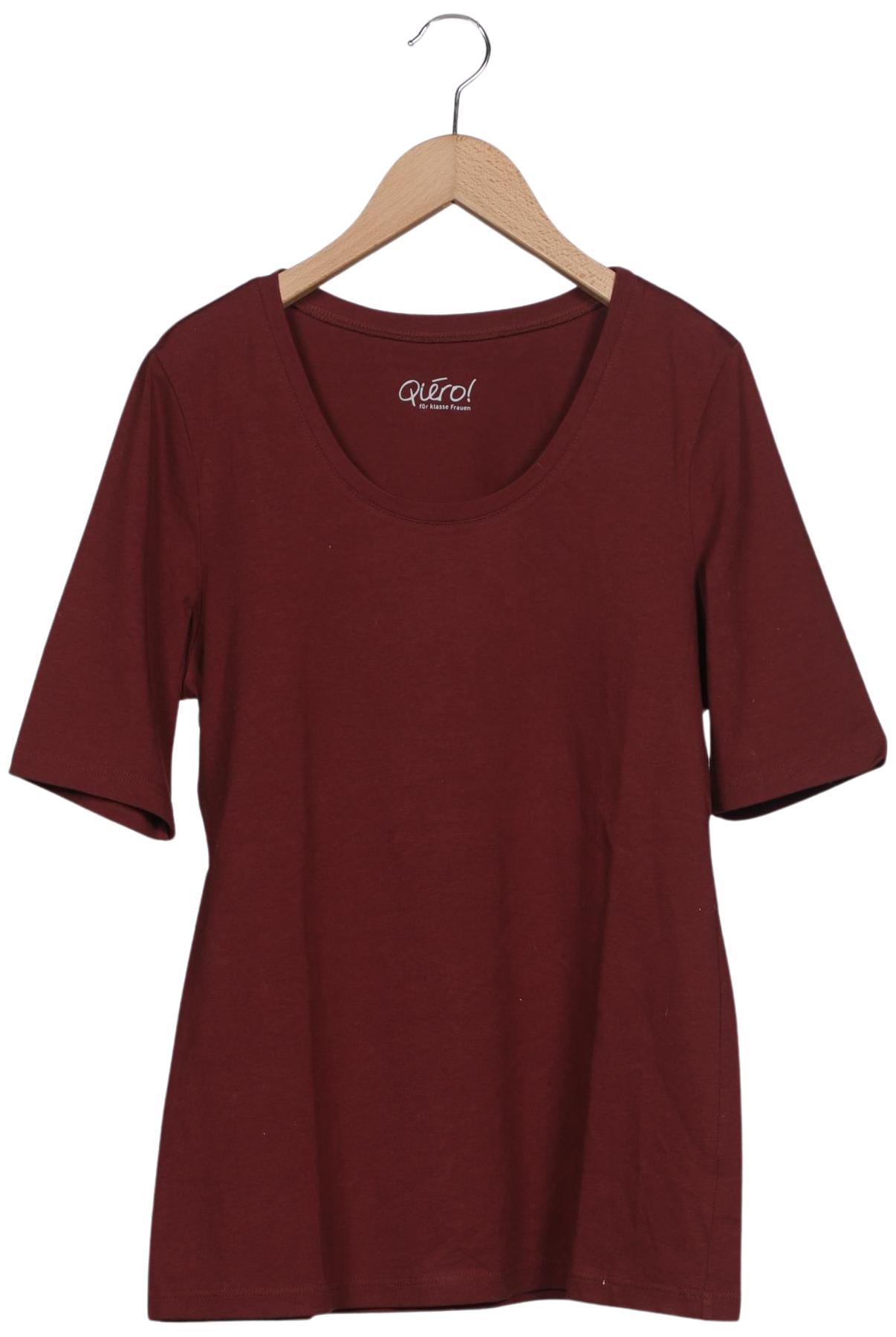 

Qiero Damen T-Shirt, bordeaux, Gr. 40