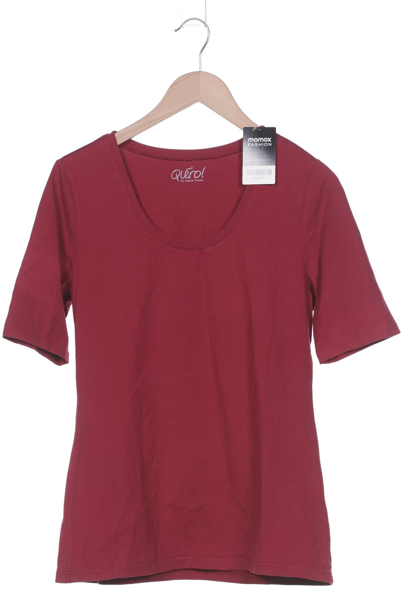 

Qiero Damen T-Shirt, bordeaux, Gr. 44
