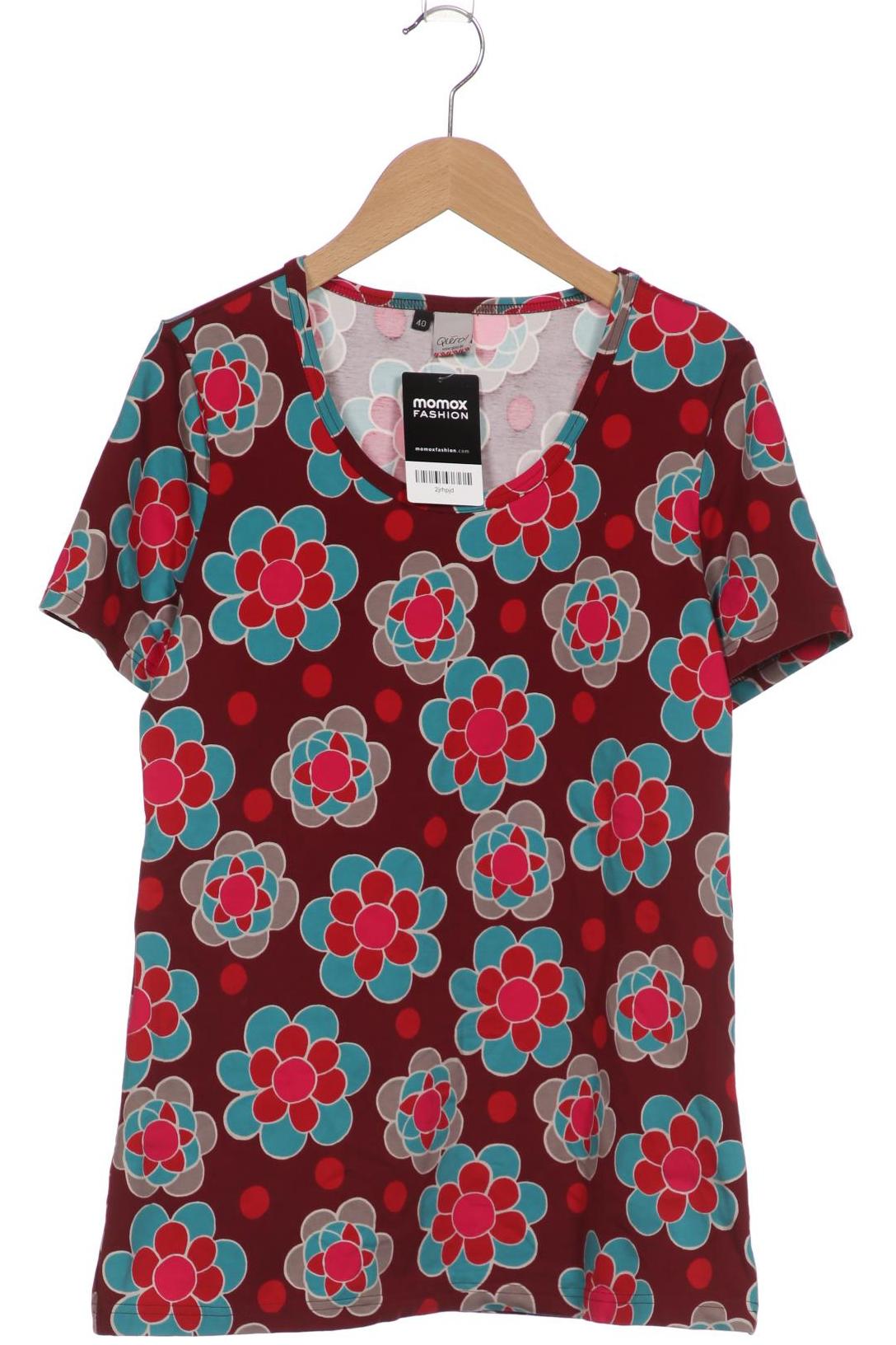 

Qiero Damen T-Shirt, bordeaux, Gr. 40