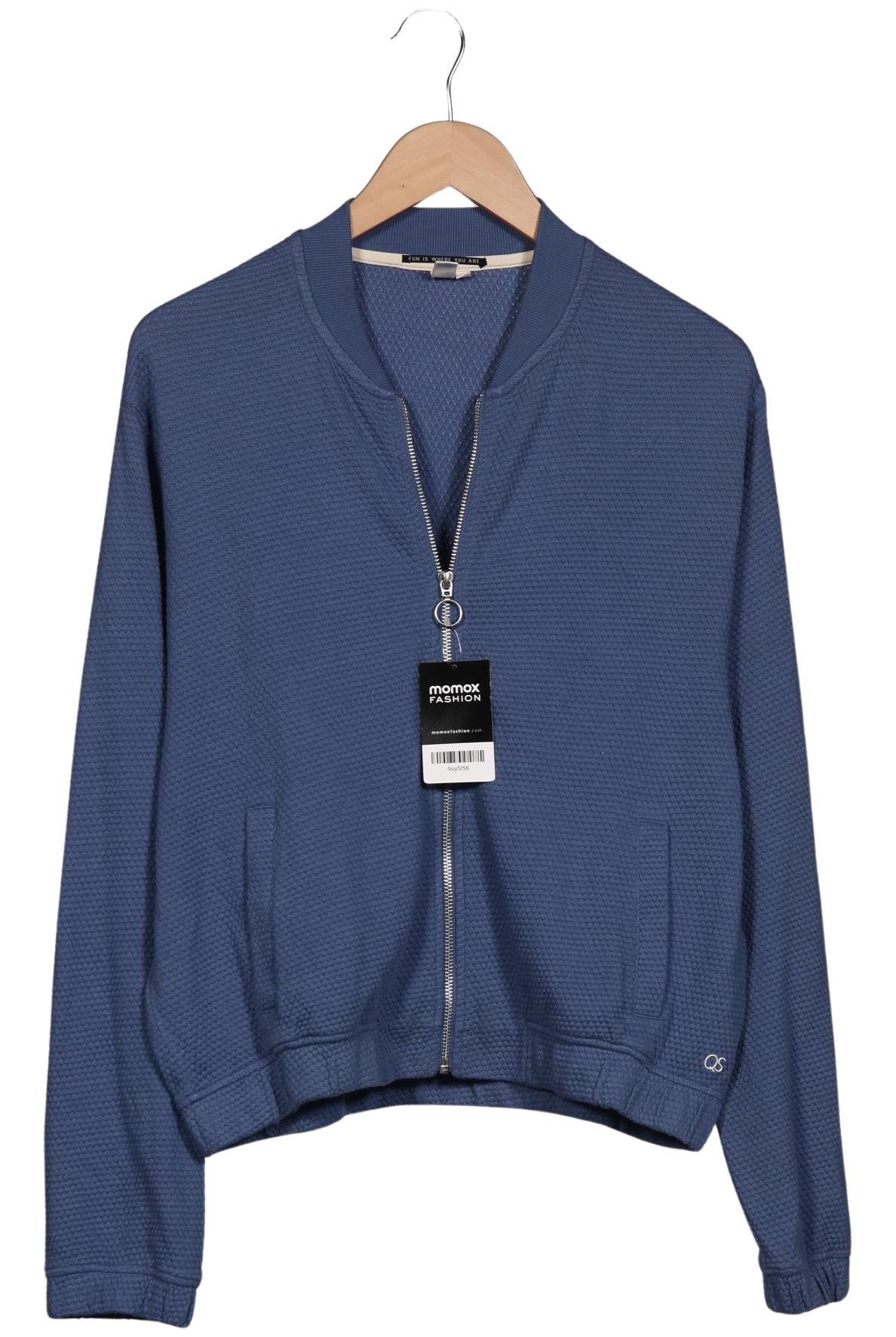 

QS by s.Oliver Damen Strickjacke, blau, Gr. 42