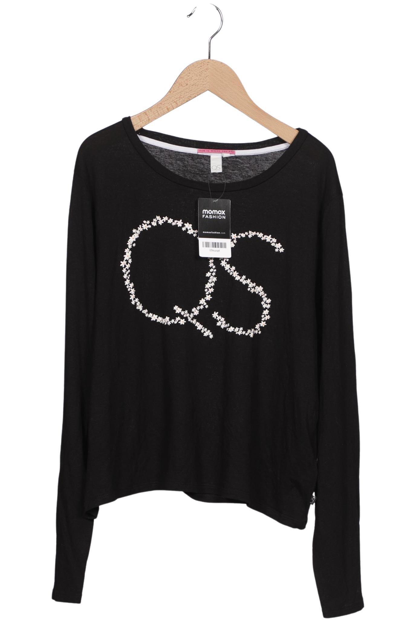 

QS by s.Oliver Damen Langarmshirt, schwarz, Gr. 46