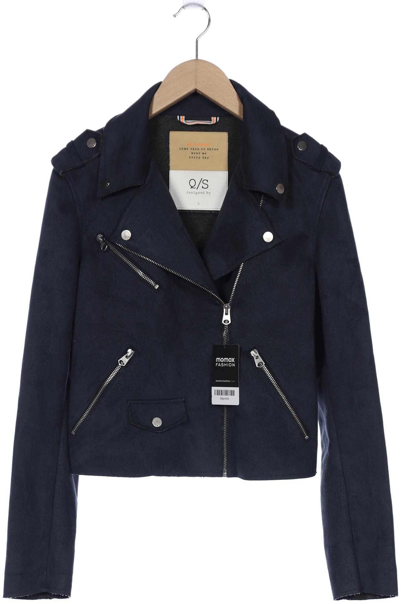 

QS by s.Oliver Damen Jacke, marineblau, Gr. 42