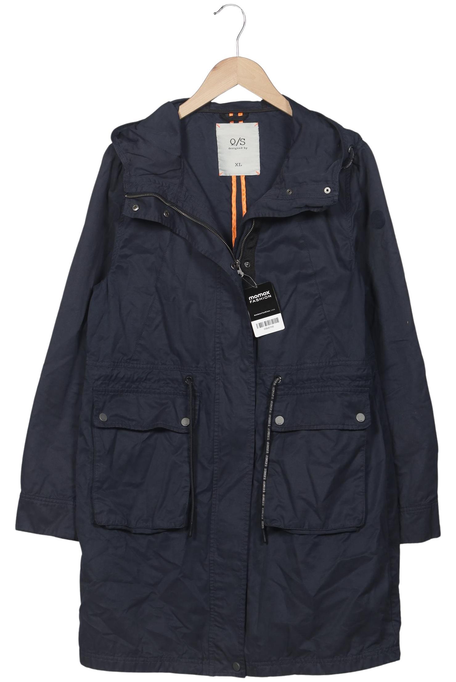 

QS by s.Oliver Damen Mantel, marineblau, Gr. 44
