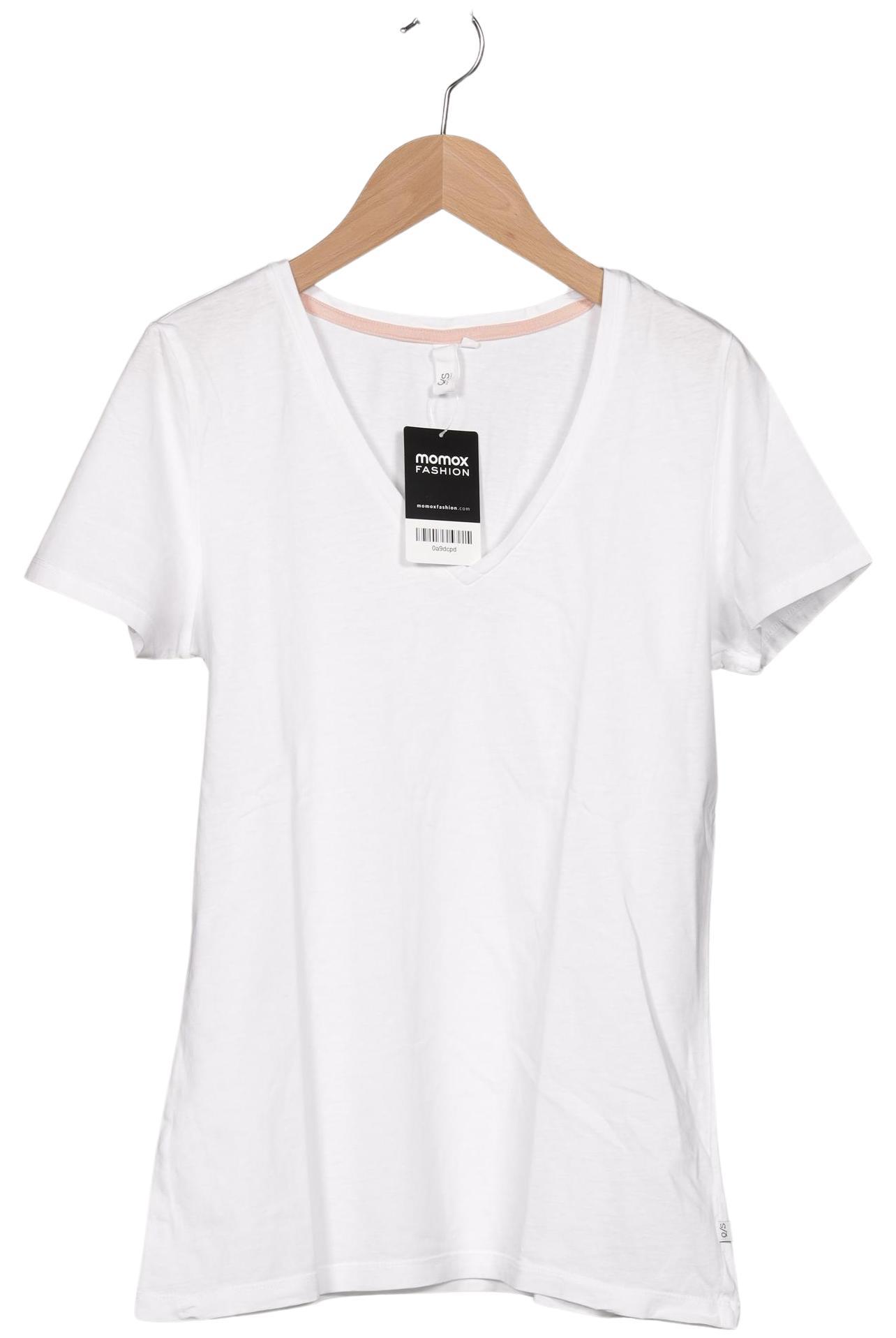 

QS by s.Oliver Damen T-Shirt, weiß, Gr. 38
