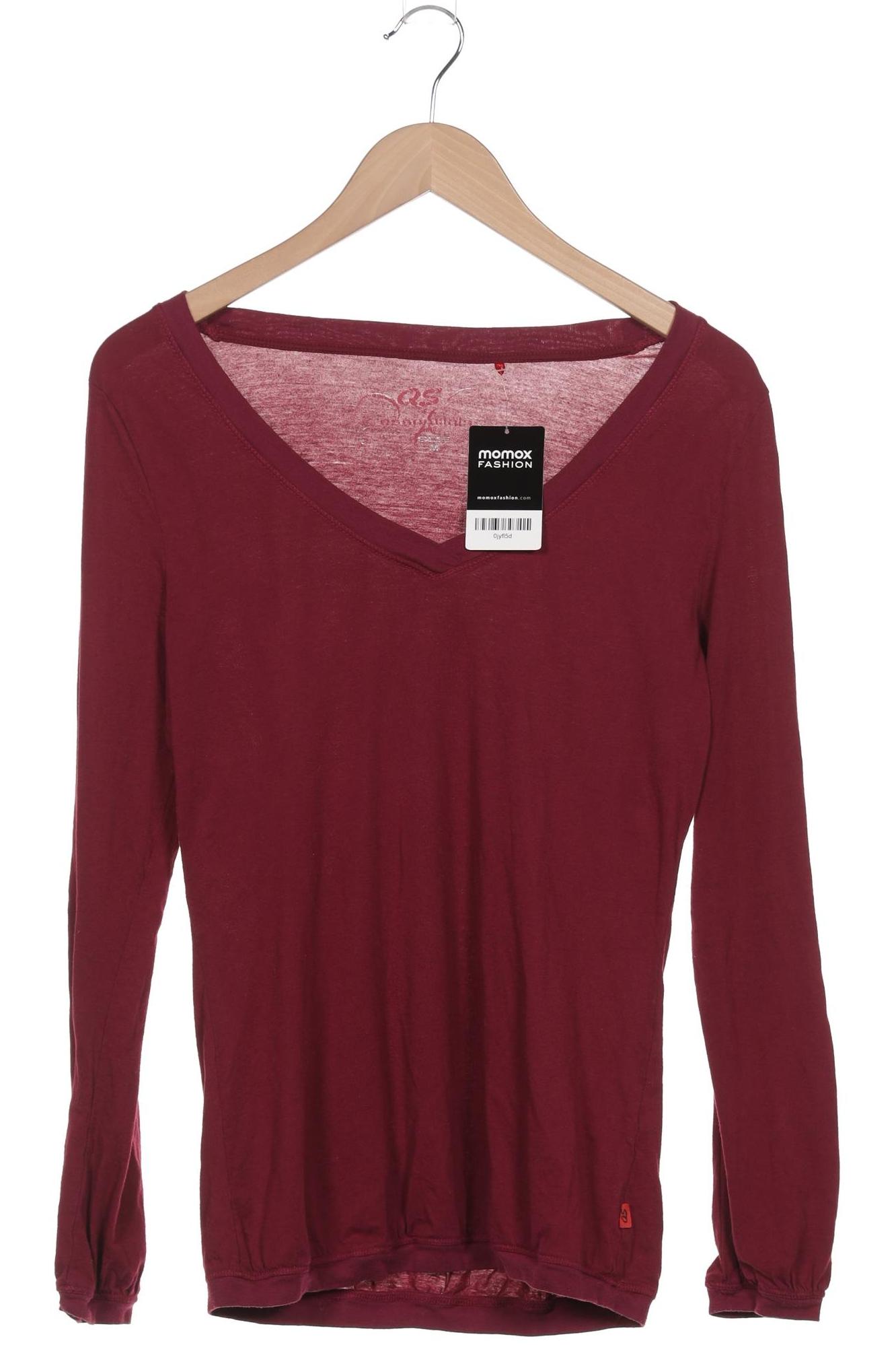 

QS by s.Oliver Damen Langarmshirt, bordeaux, Gr. 38