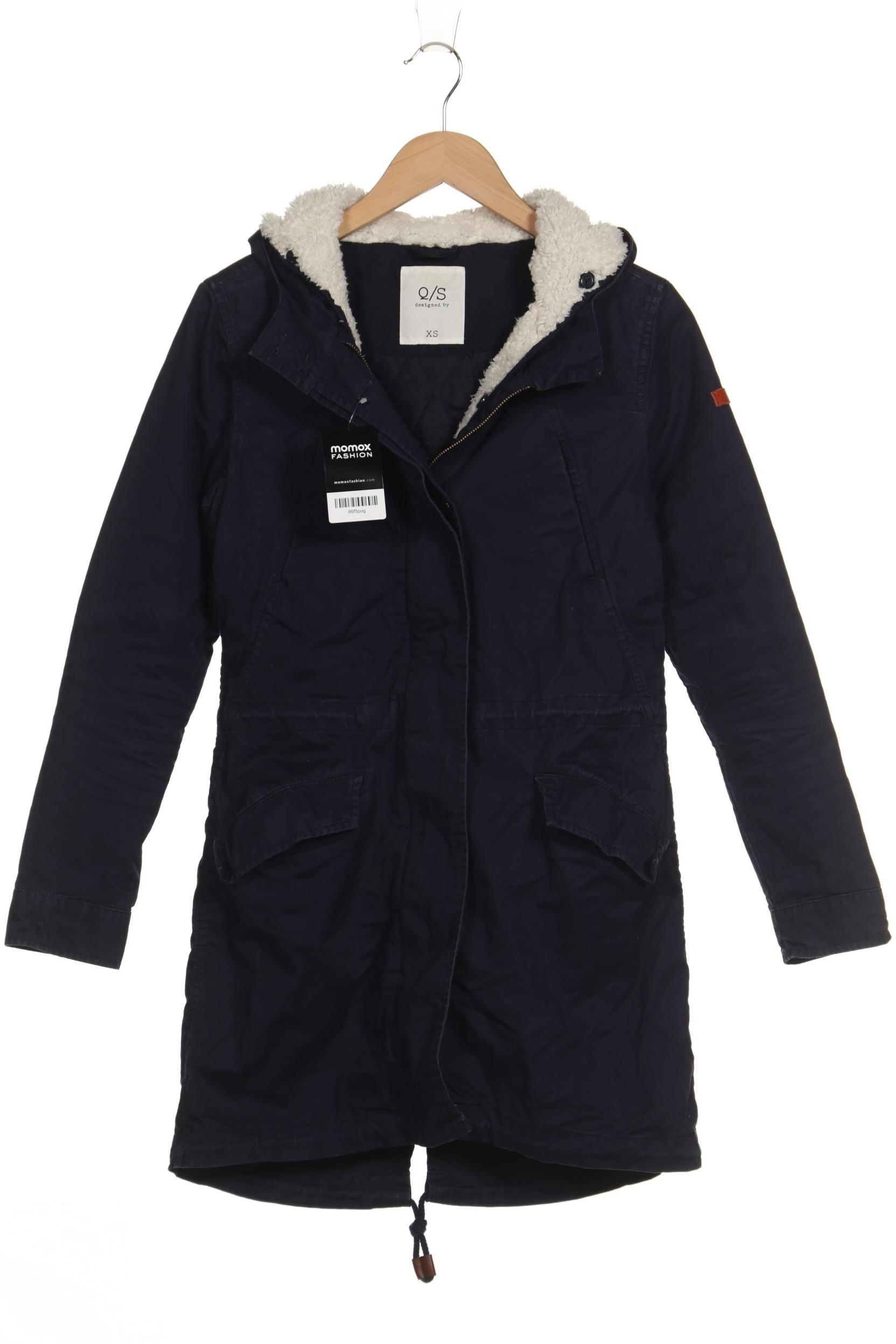 

QS by s.Oliver Damen Mantel, marineblau, Gr. 34