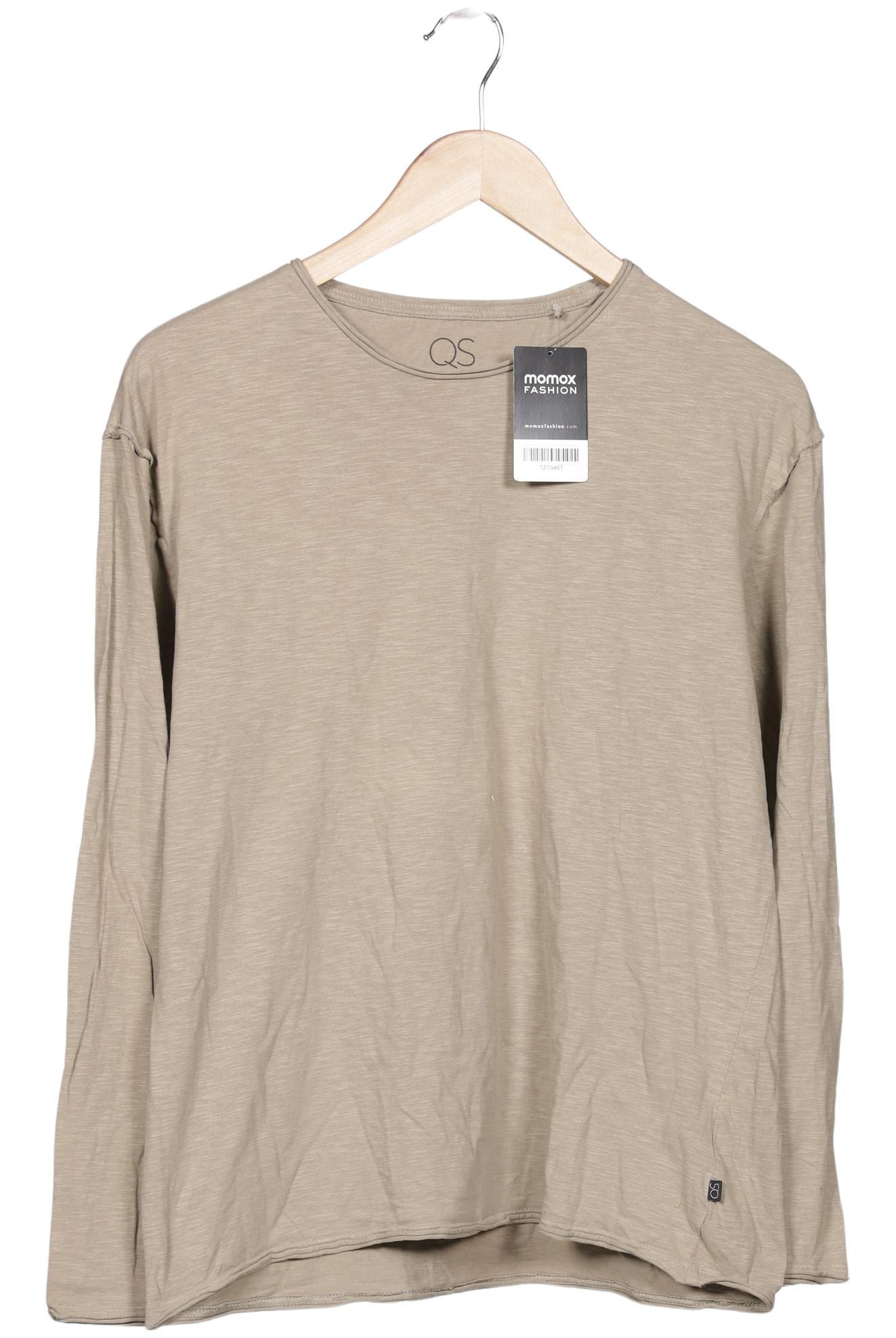 

QS by s.Oliver Damen Langarmshirt, beige, Gr. 38