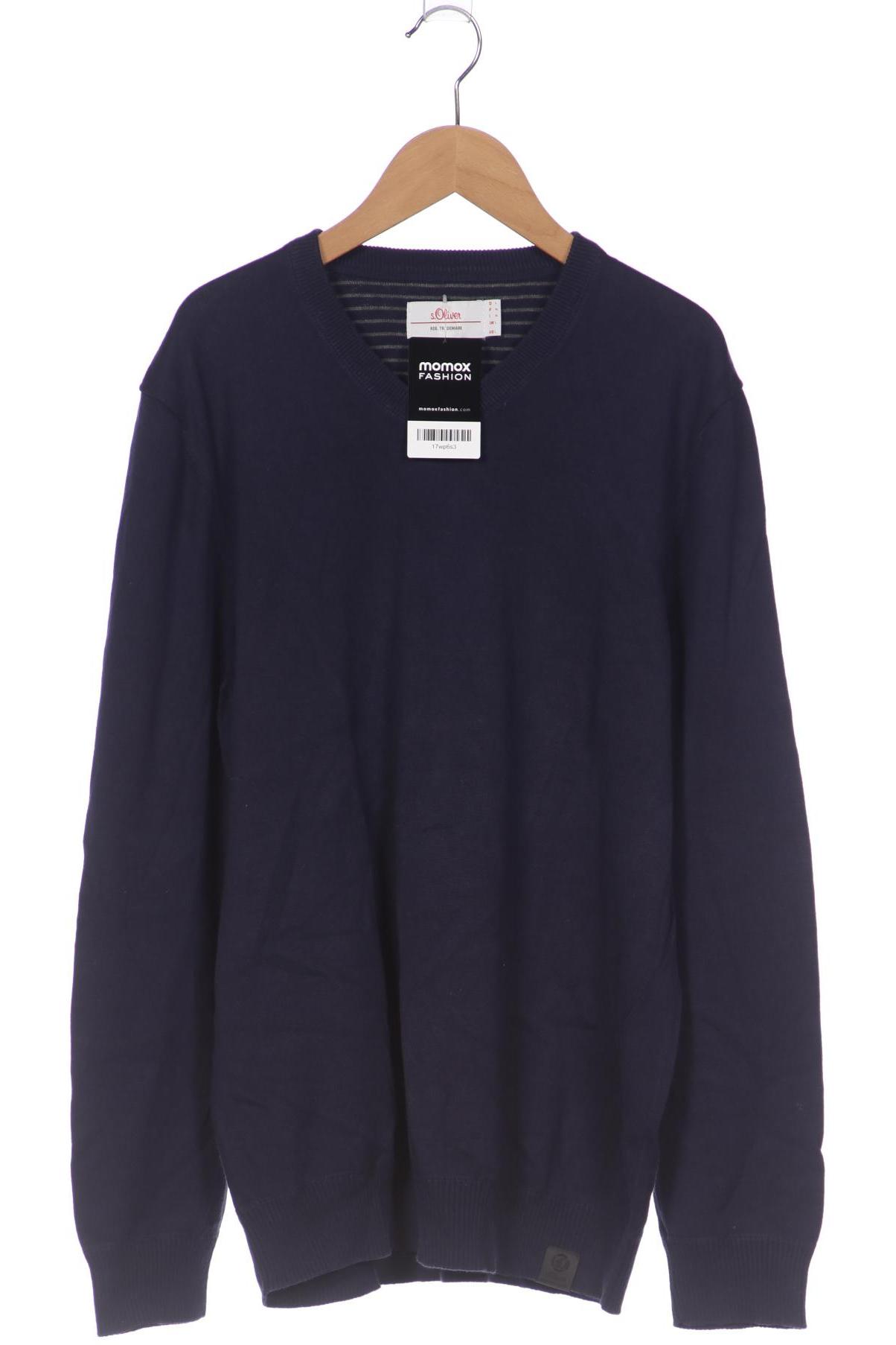 

QS by s.Oliver Herren Pullover, marineblau, Gr. 52