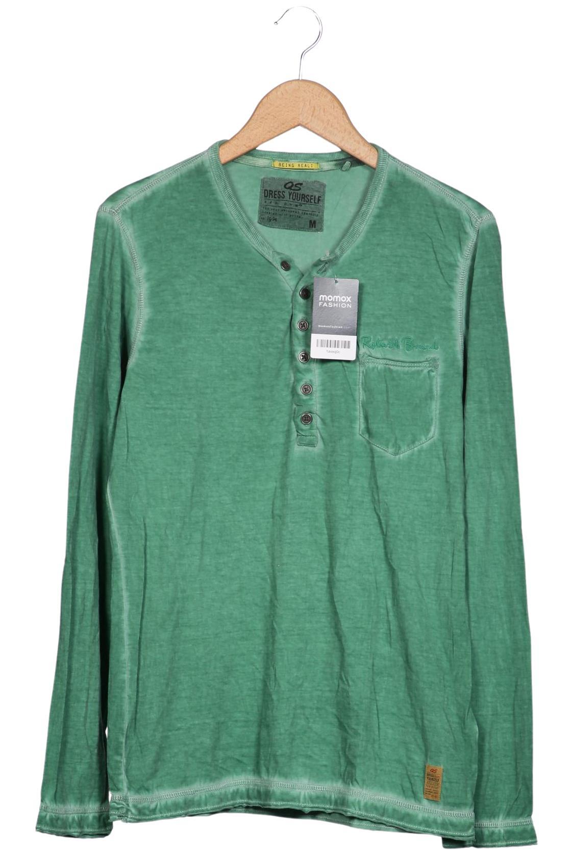 

QS by s.Oliver Herren Langarmshirt, grün, Gr. 48