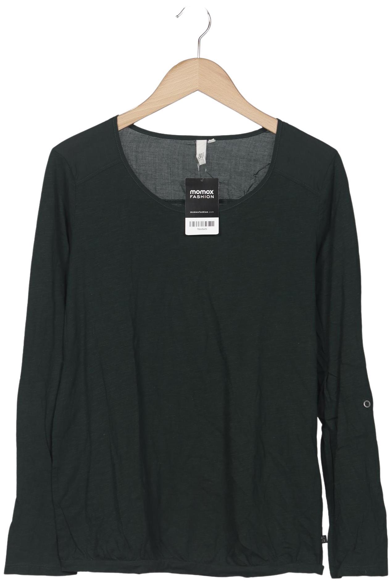 

QS by s.Oliver Damen Langarmshirt, grün, Gr. 44
