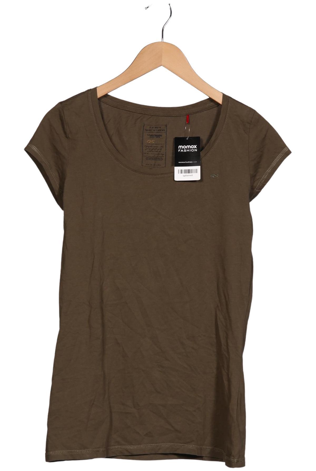

QS by s.Oliver Damen T-Shirt, grün, Gr. 42
