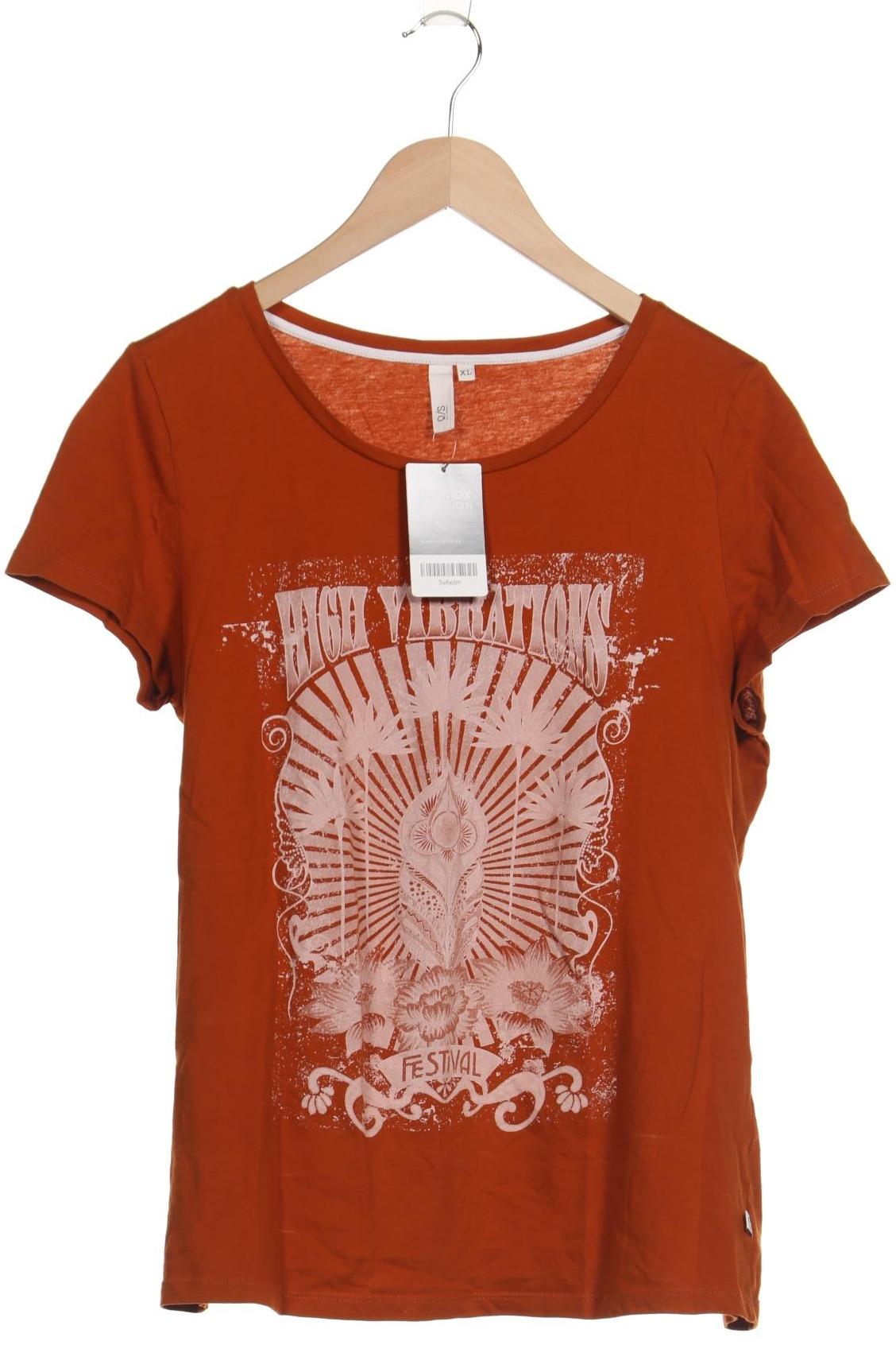 

QS by s.Oliver Damen T-Shirt, orange, Gr. 44