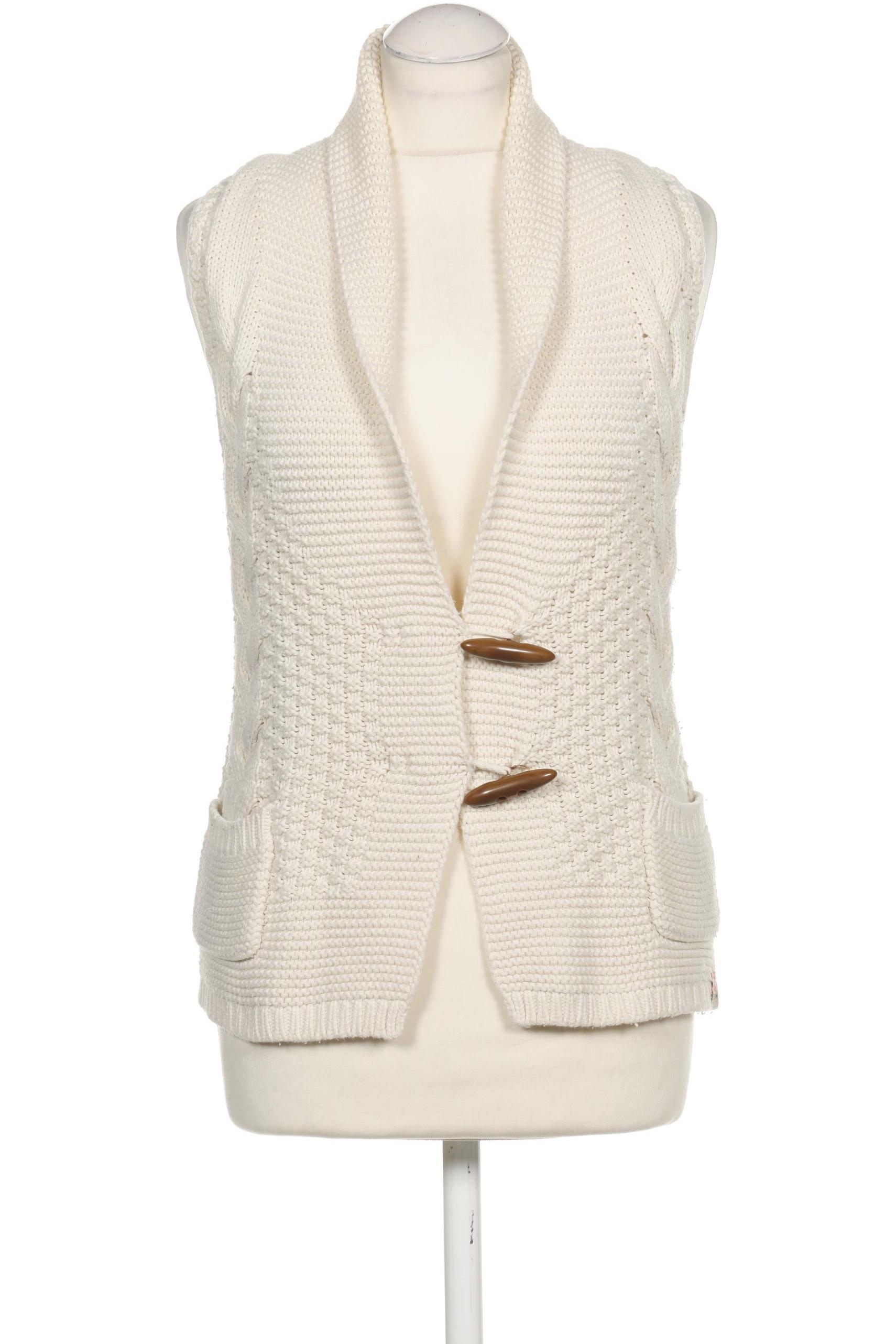 

QS by s.Oliver Damen Strickjacke, cremeweiß, Gr. 36