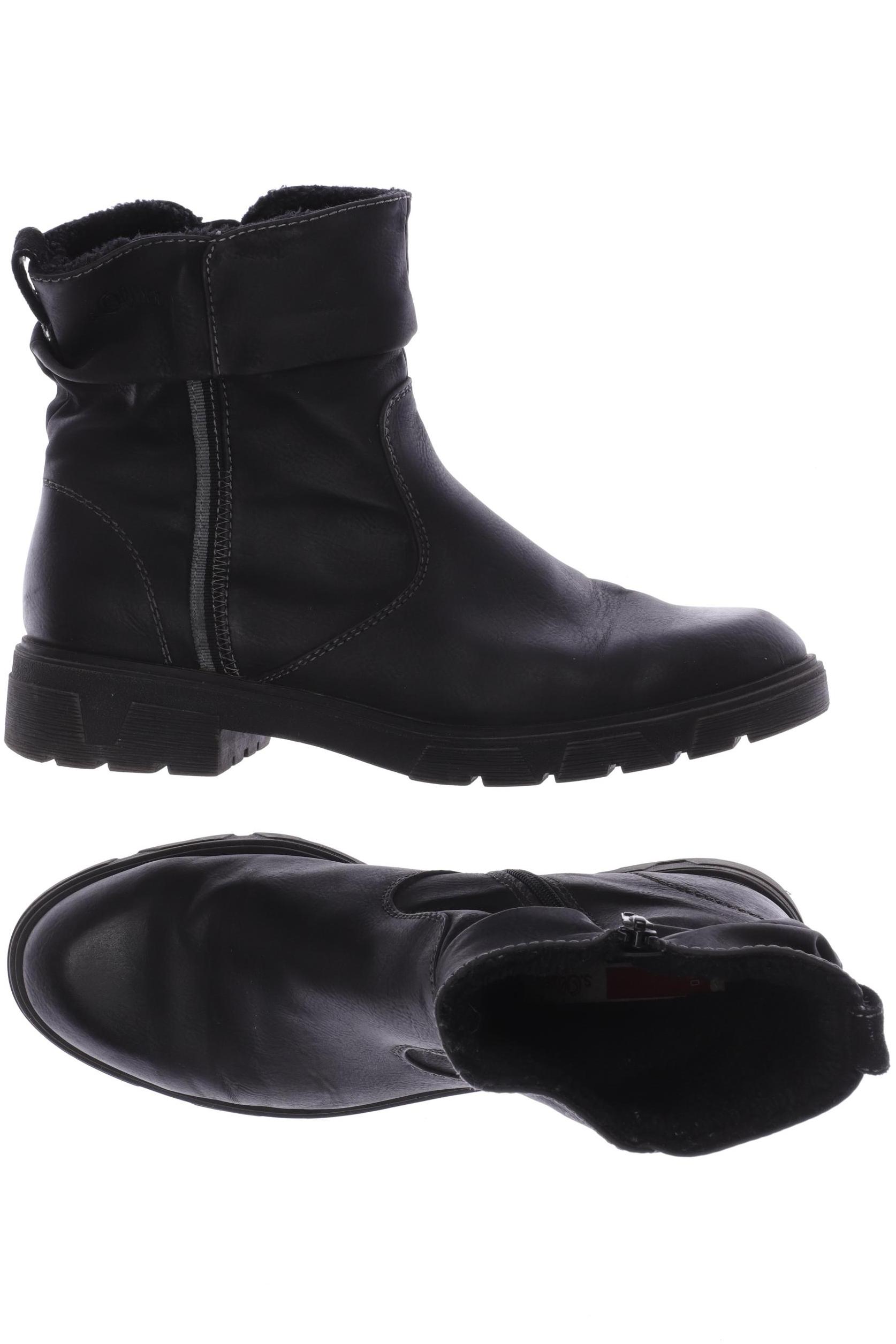

QS by s.Oliver Damen Stiefelette, schwarz, Gr. 40