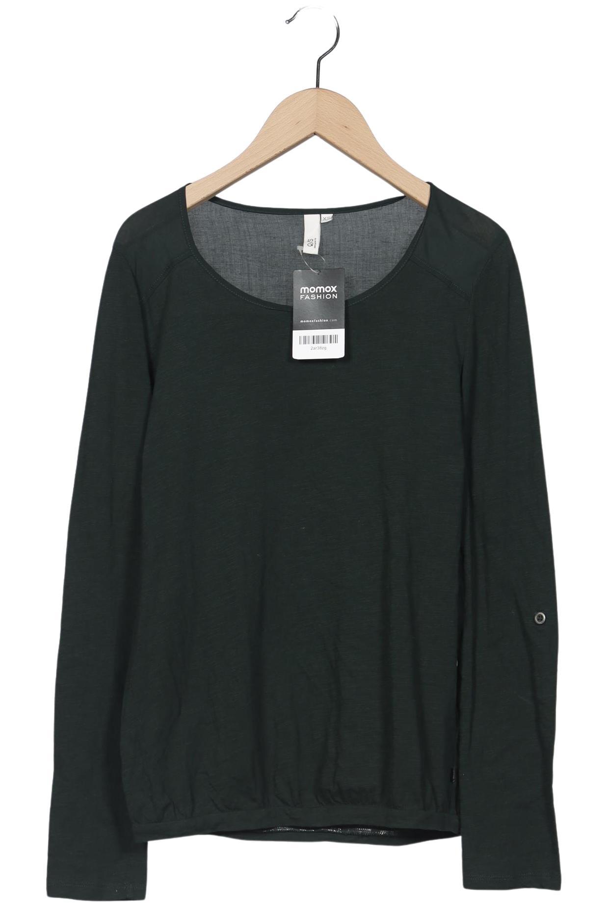 

QS by s.Oliver Damen Langarmshirt, grün, Gr. 34
