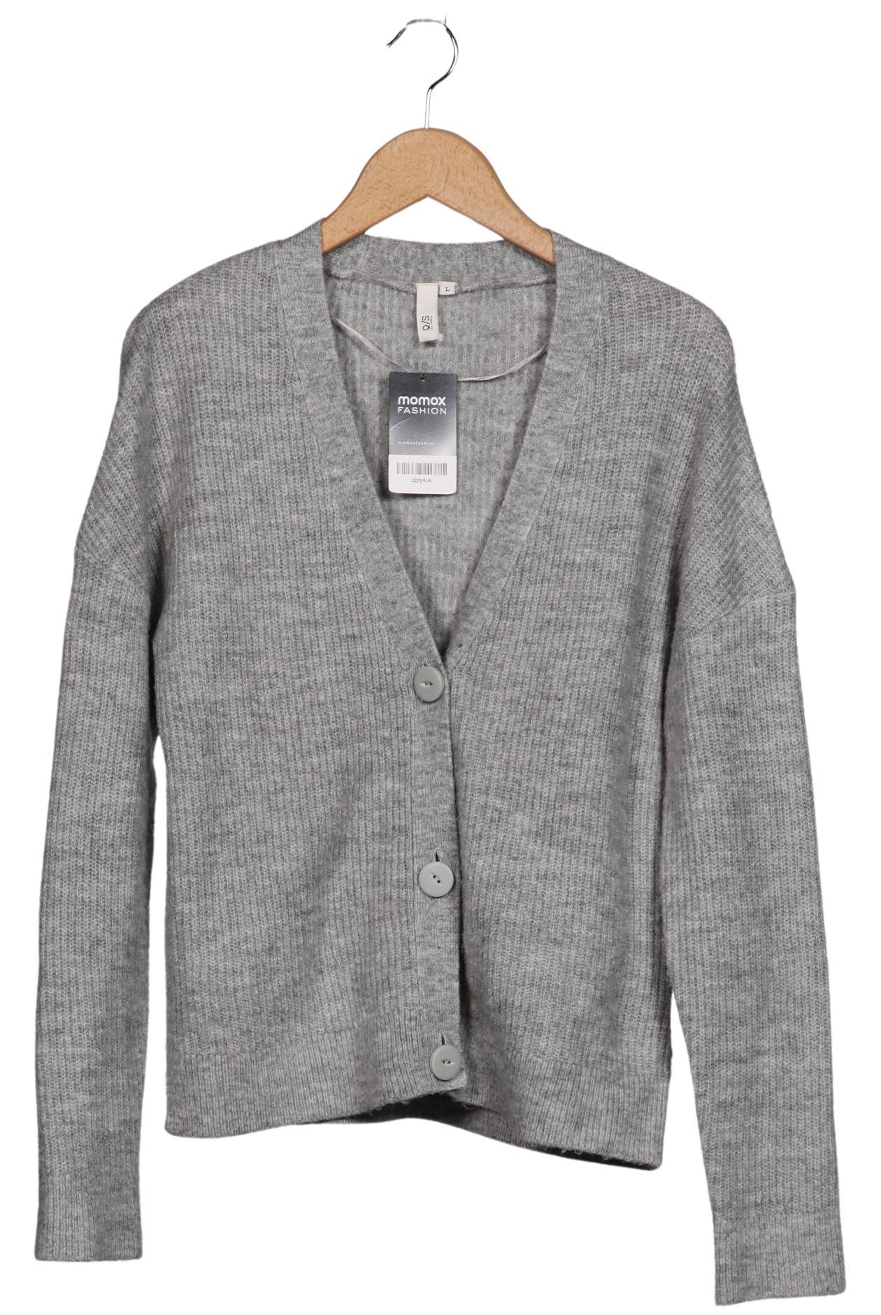

QS by s.Oliver Damen Strickjacke, grau, Gr. 42