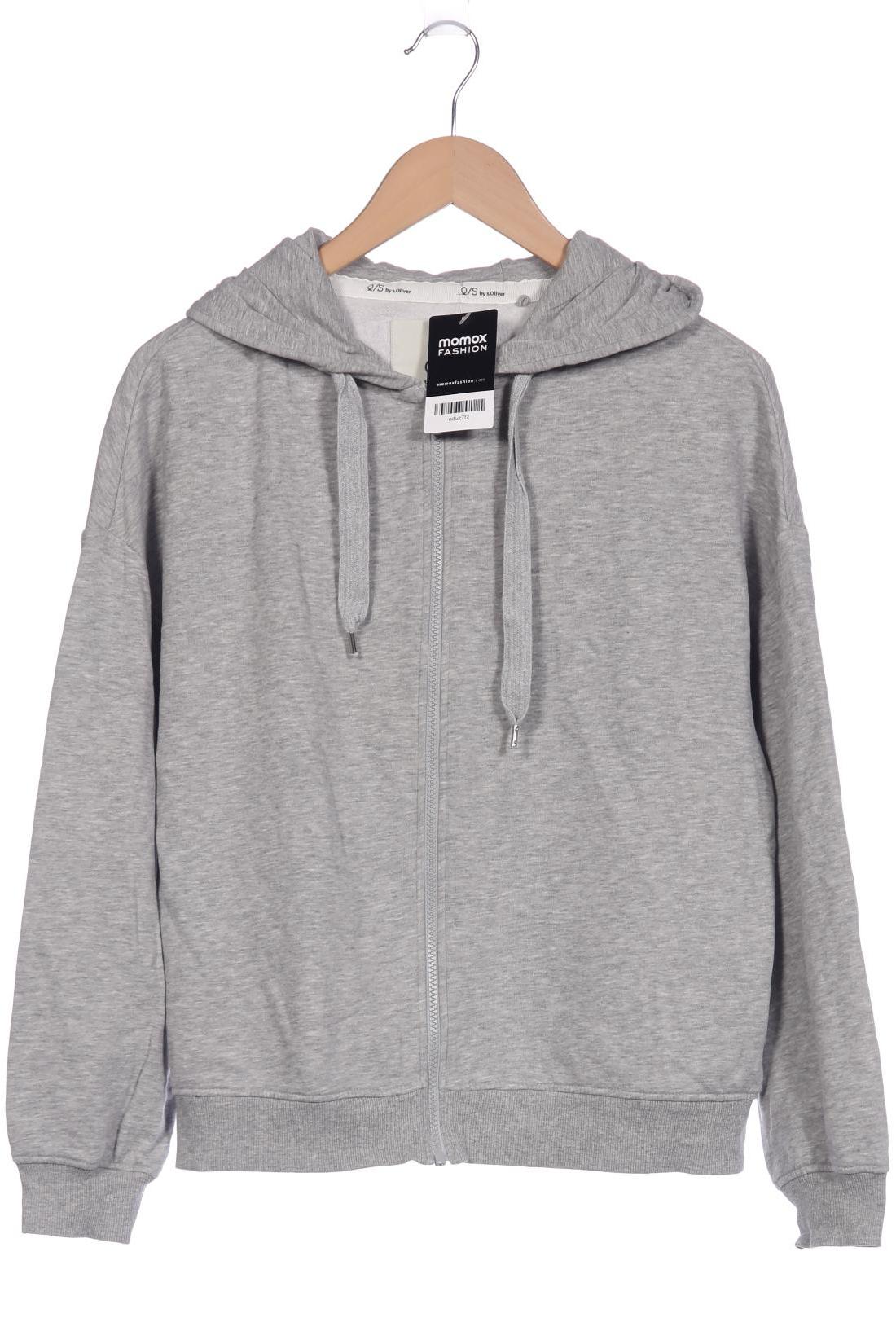 

QS by s.Oliver Damen Kapuzenpullover, grau, Gr. 38