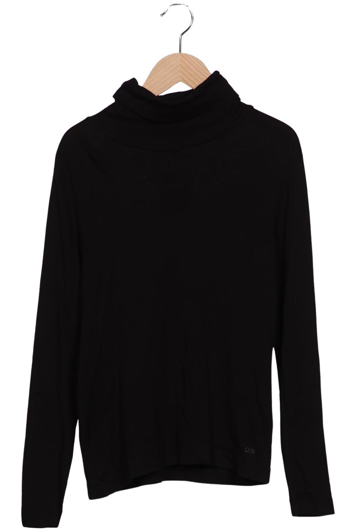 

QS by s.Oliver Damen Langarmshirt, schwarz, Gr. 36