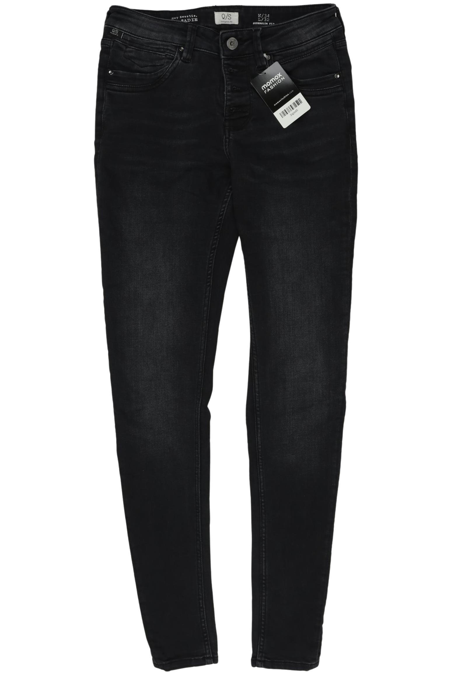 

QS by s.Oliver Damen Jeans, schwarz, Gr. 34