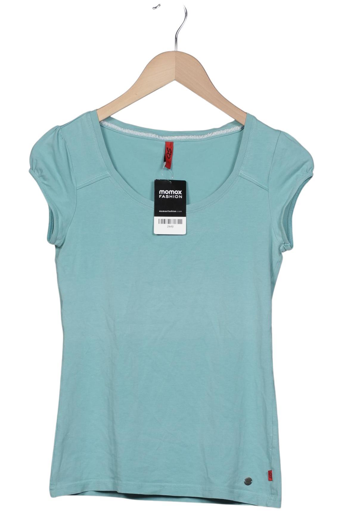 

QS by s.Oliver Damen T-Shirt, türkis, Gr. 34