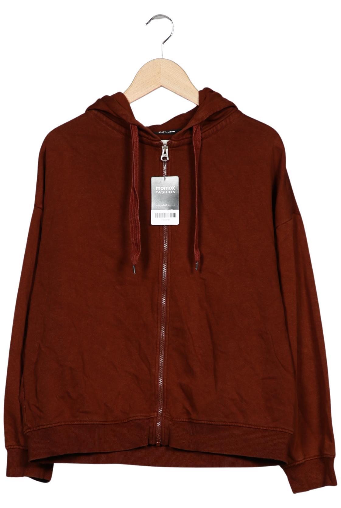 

QS by s.Oliver Damen Kapuzenpullover, braun, Gr. 44