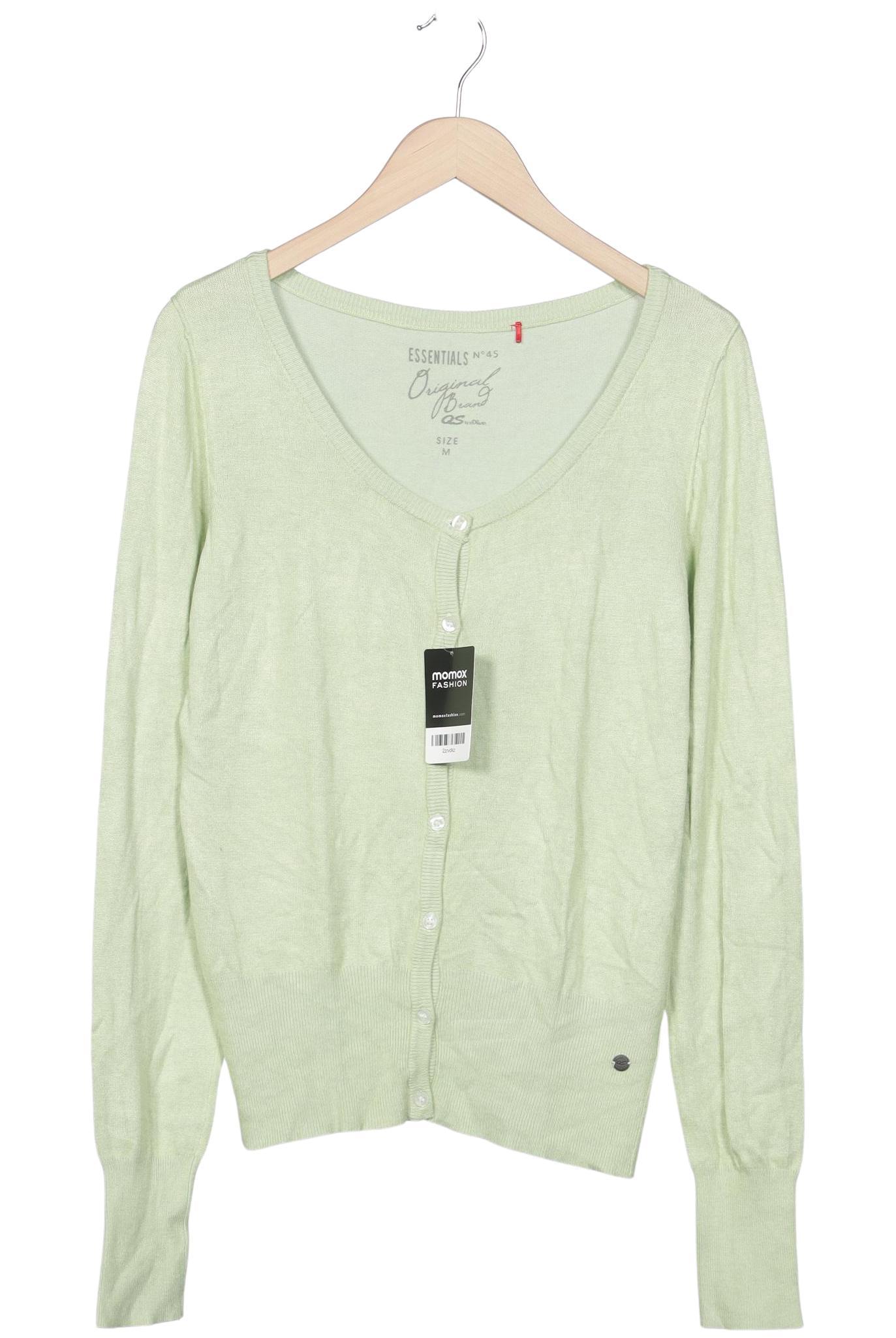 

QS by s.Oliver Damen Strickjacke, hellgrün, Gr. 38