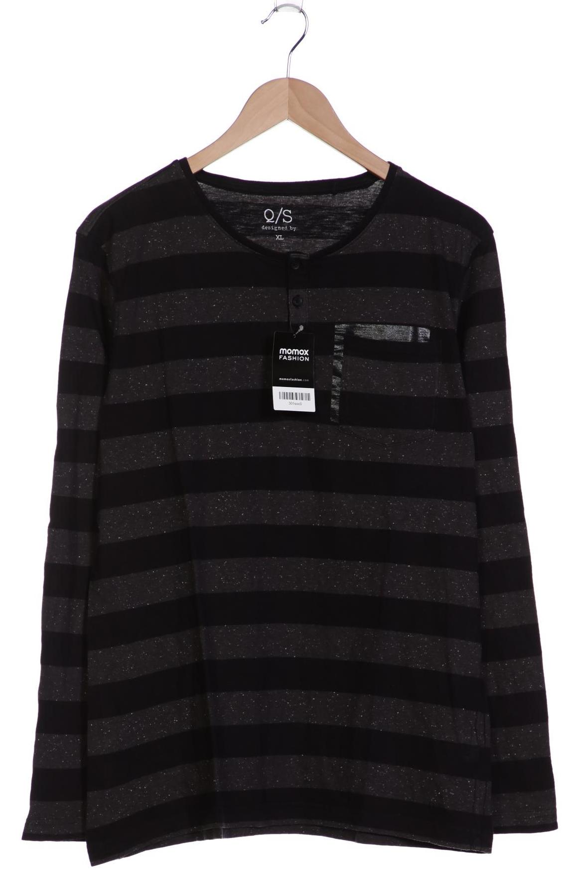 

QS by s.Oliver Herren Langarmshirt, schwarz, Gr. 54
