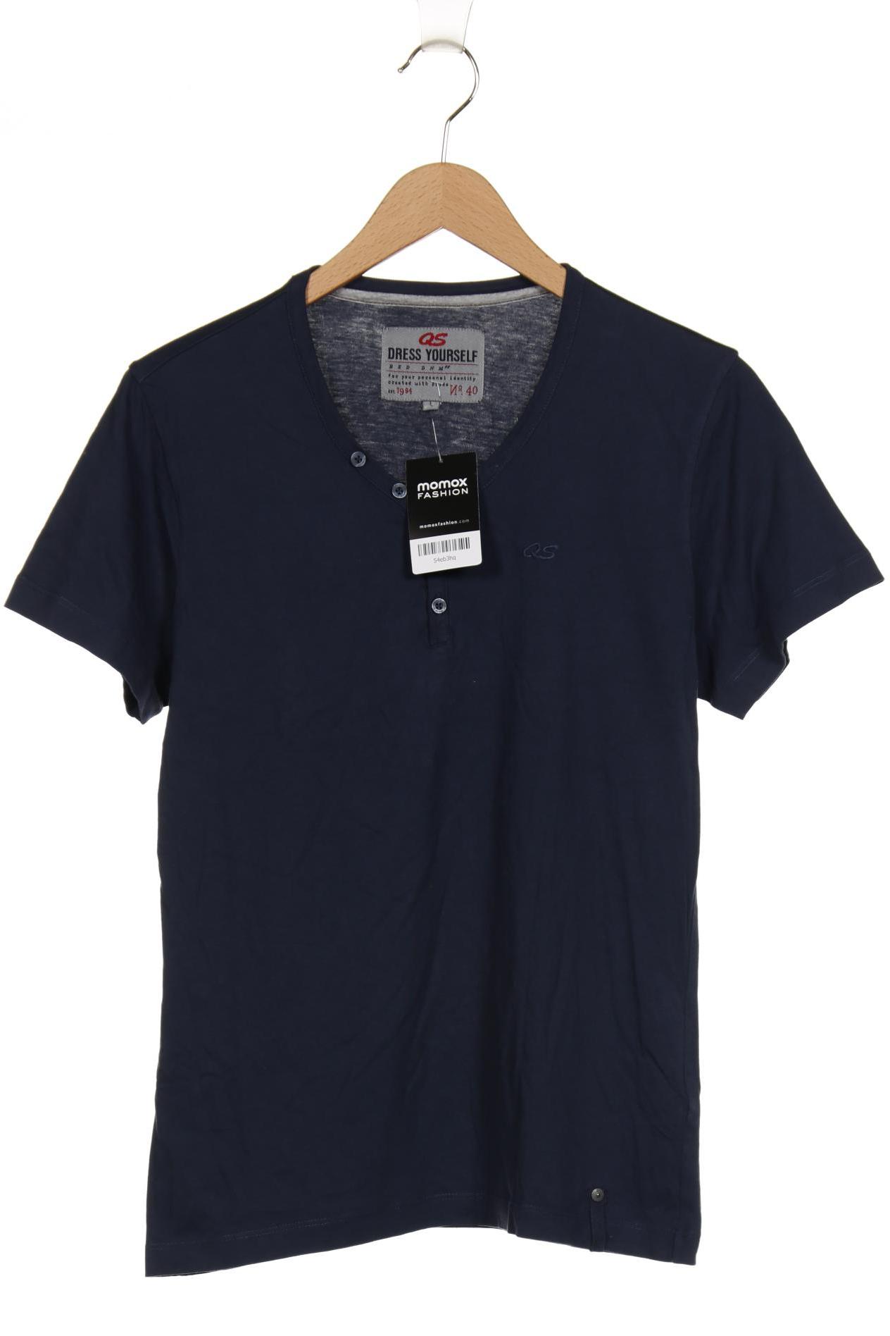 Thumbnail - QS by s.Oliver Damen T-Shirt, marineblau, Gr. 42