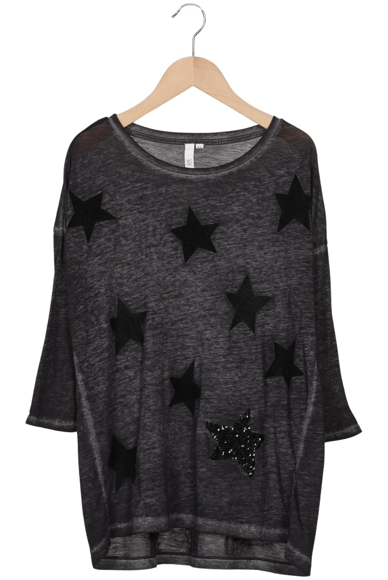 

QS by s.Oliver Damen Langarmshirt, grau, Gr. 34