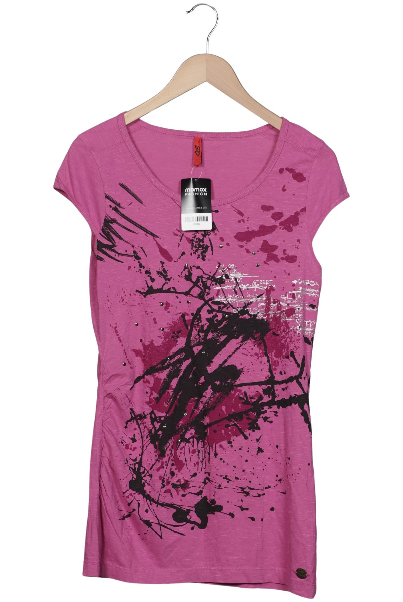 

QS by s.Oliver Damen T-Shirt, pink, Gr. 38