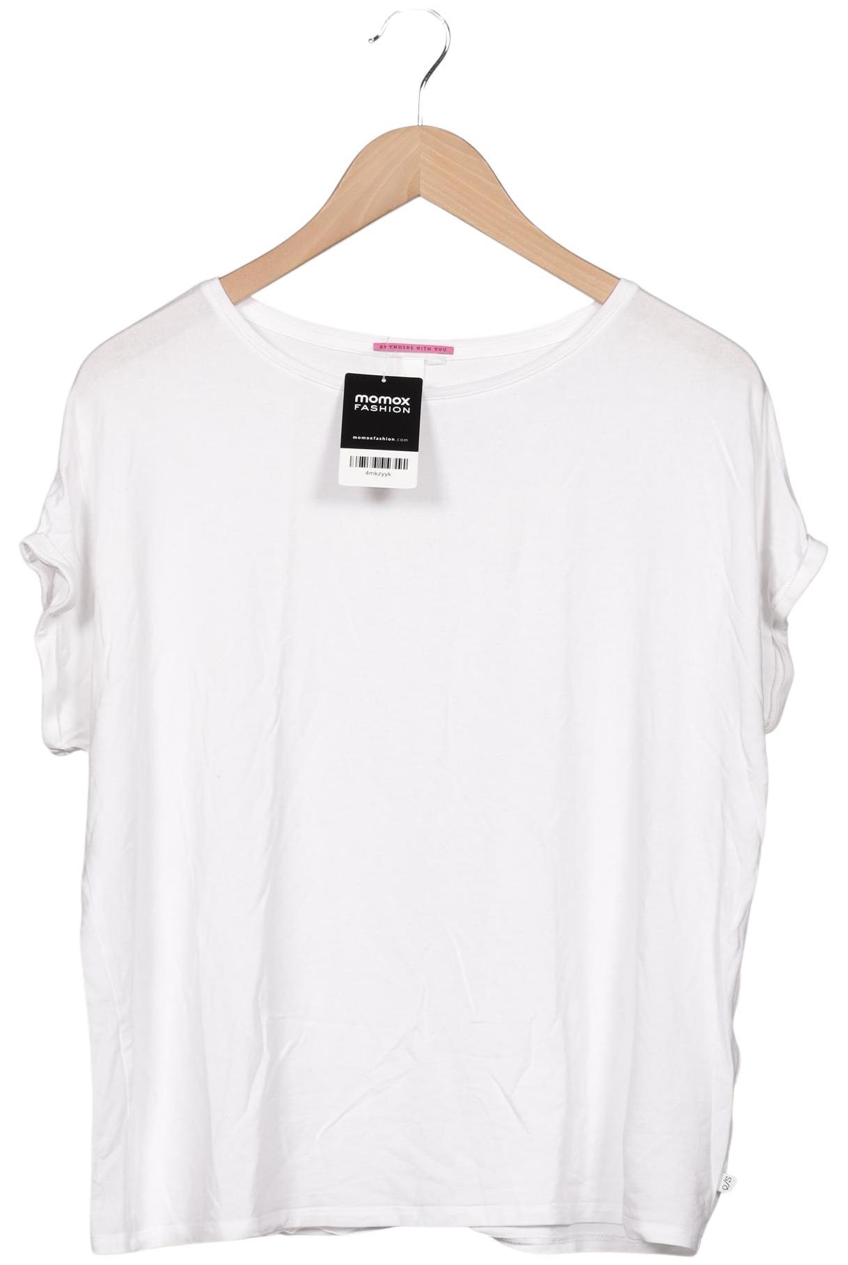 

QS by s.Oliver Damen T-Shirt, weiß, Gr. 44