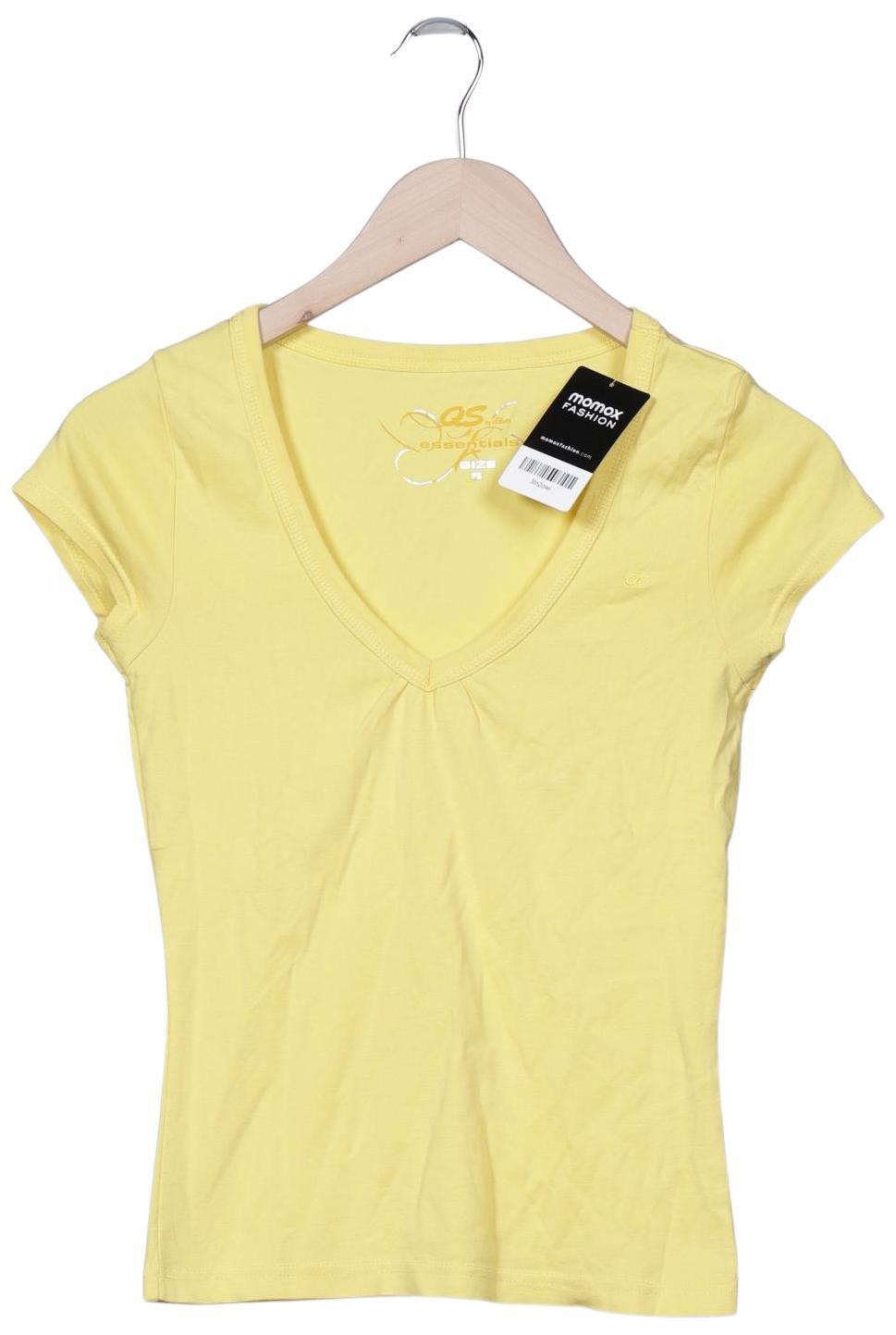 

QS by s.Oliver Damen T-Shirt, gelb, Gr. 36