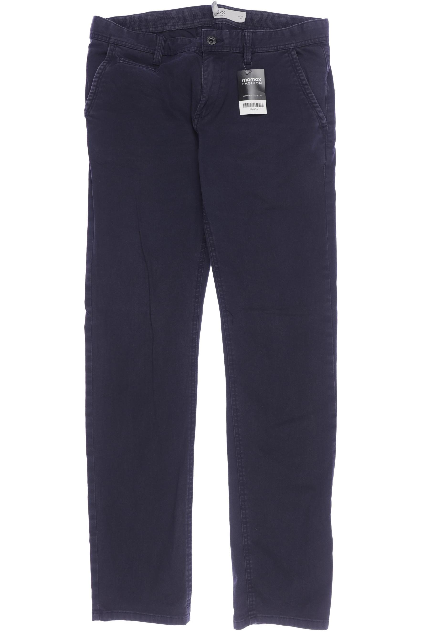 

QS by s.Oliver Herren Stoffhose, marineblau, Gr. 34