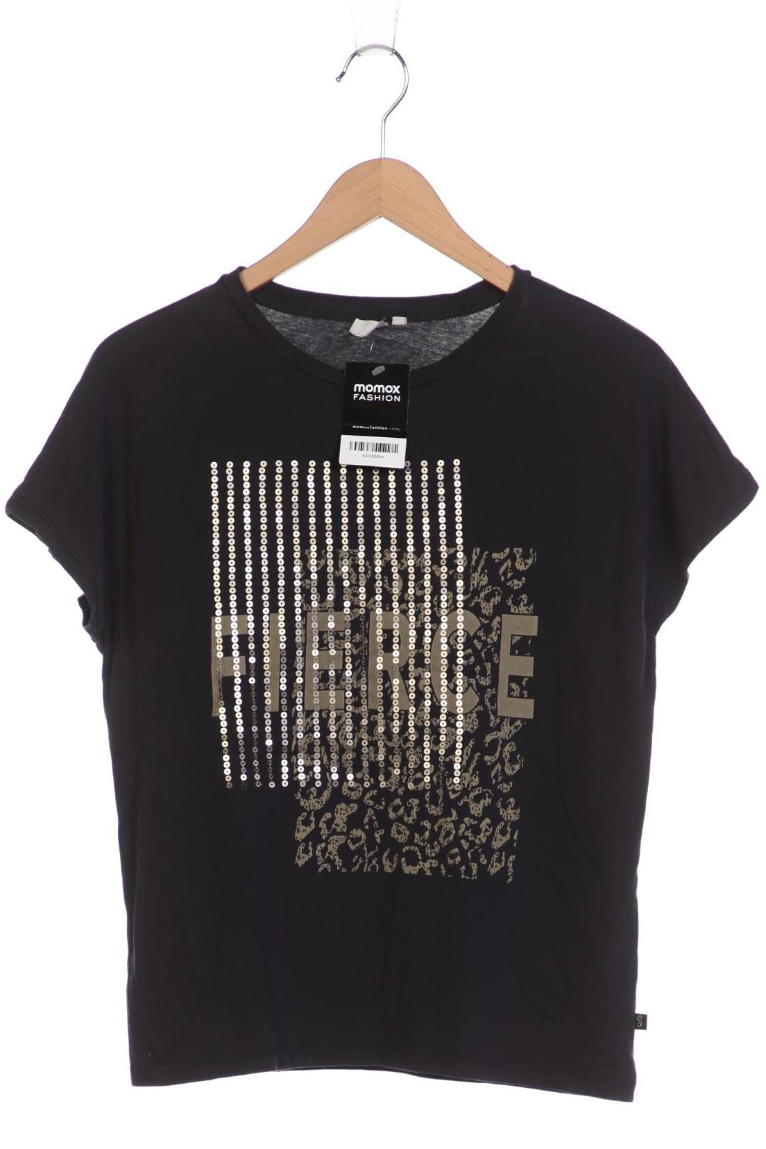 

QS by s.Oliver Damen T-Shirt, grau, Gr. 34