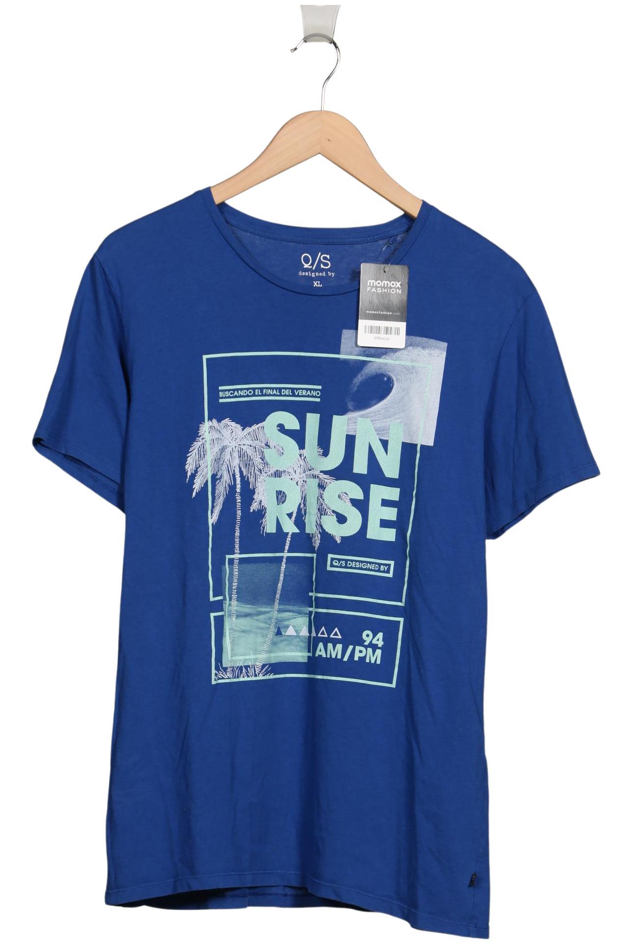 

QS by s.Oliver Herren T-Shirt, blau, Gr. 54