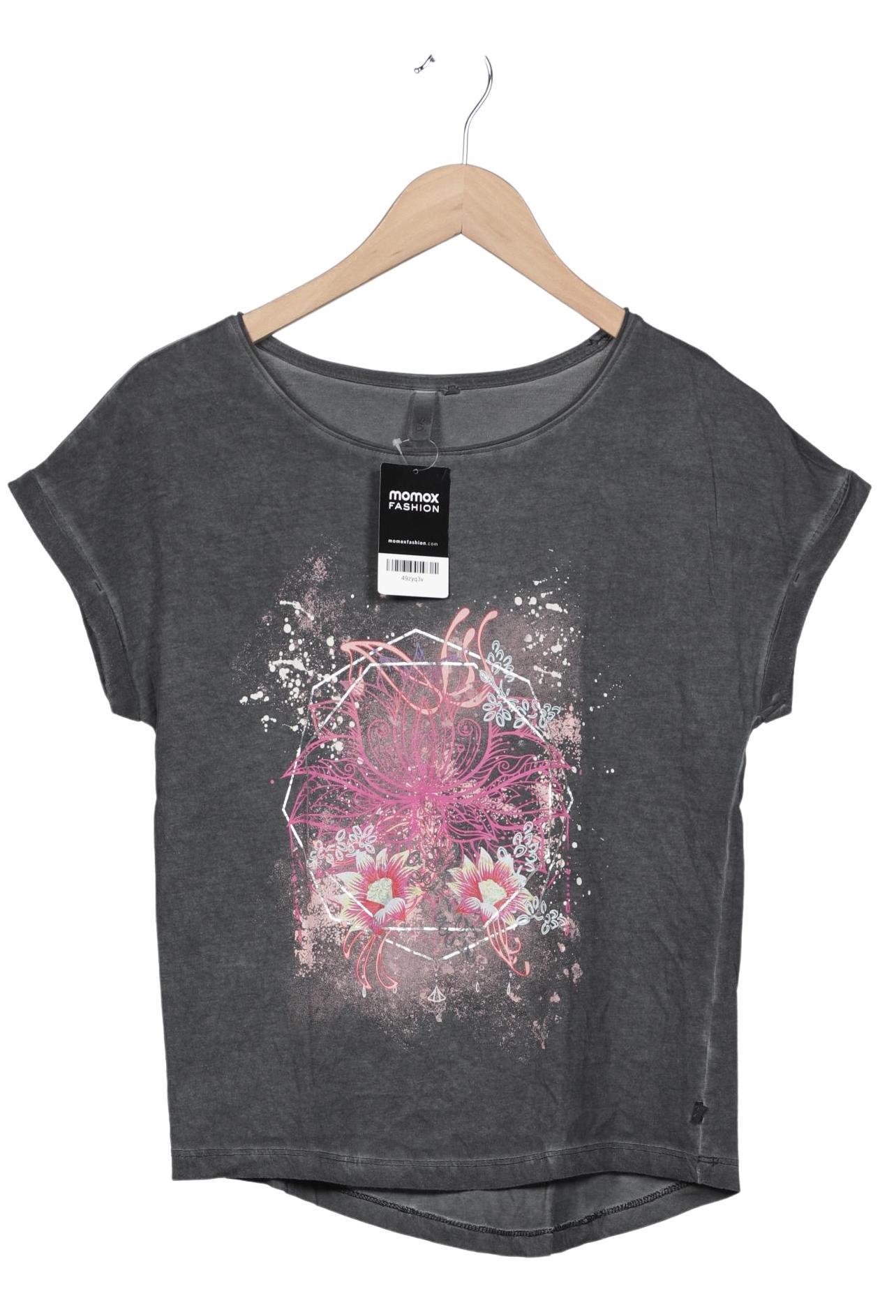 

QS by s.Oliver Damen T-Shirt, grau, Gr. 34