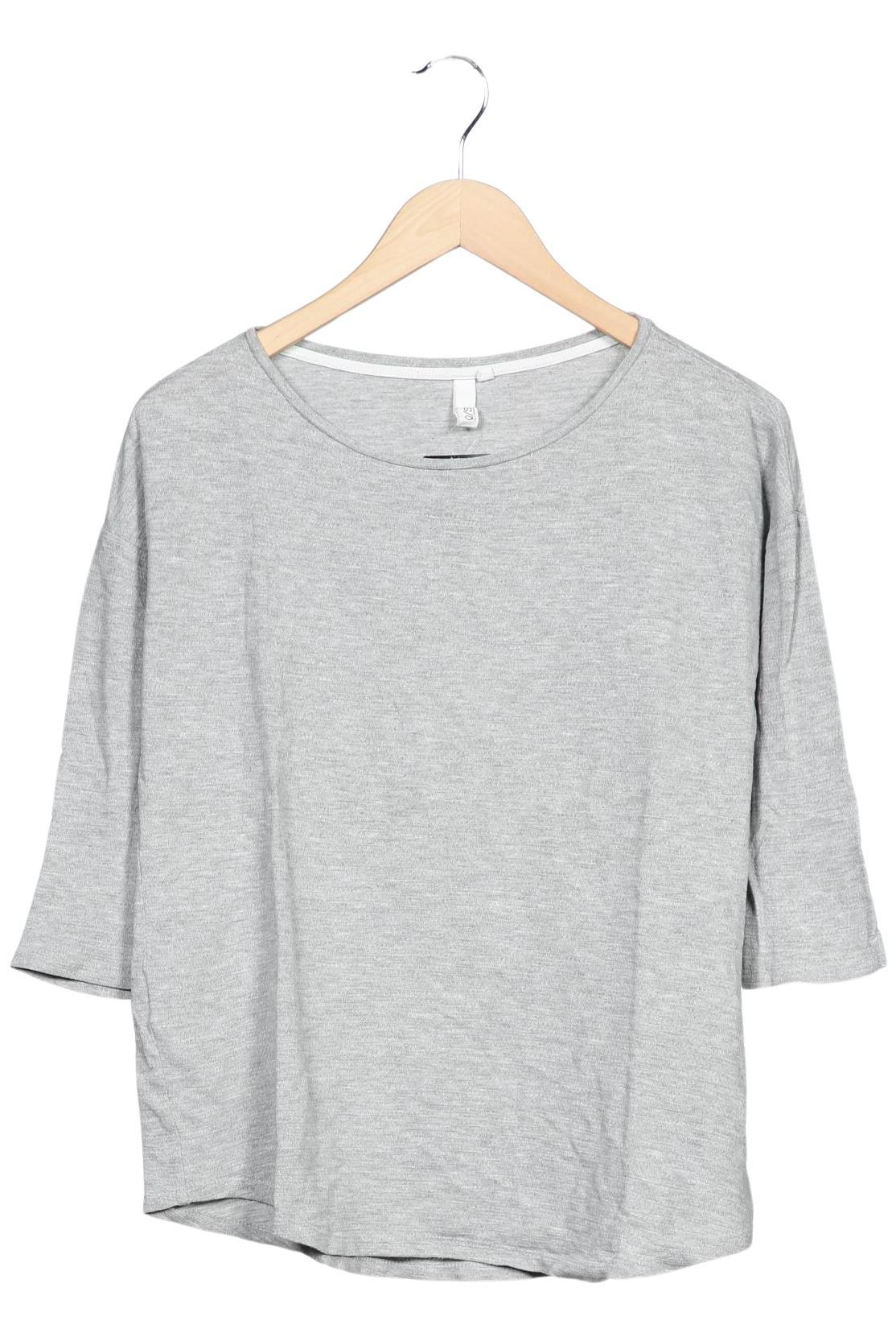 

QS by s.Oliver Damen Langarmshirt, grau, Gr. 36