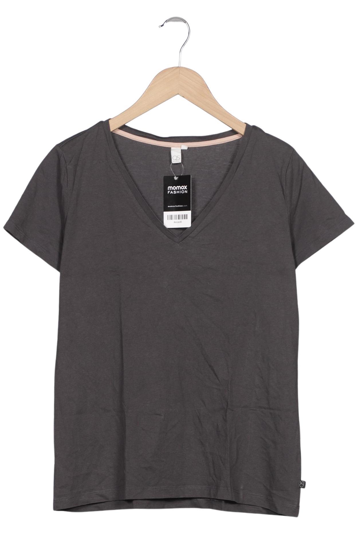 

QS by s.Oliver Damen T-Shirt, grau, Gr. 44