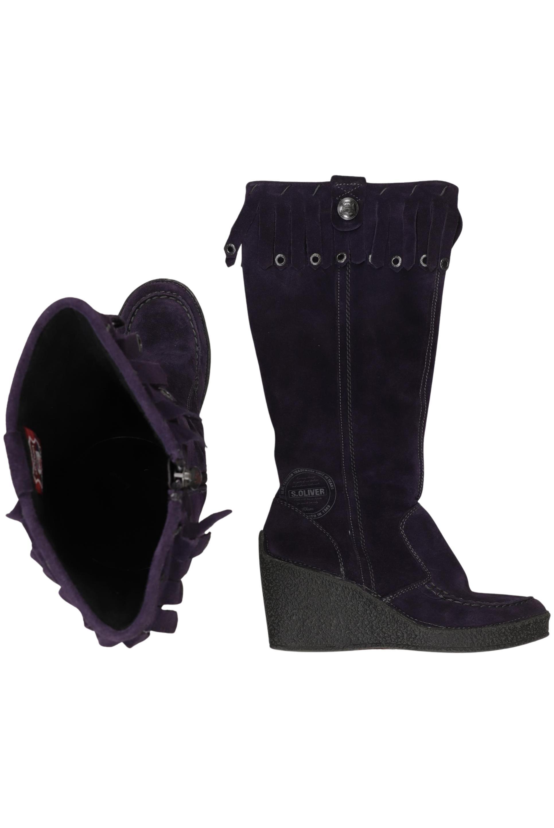 

QS by s.Oliver Damen Stiefel, flieder, Gr. 40