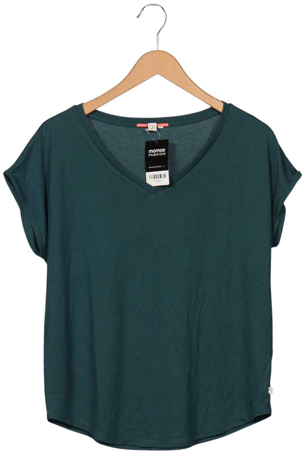 

QS by s.Oliver Damen T-Shirt, türkis, Gr. 42