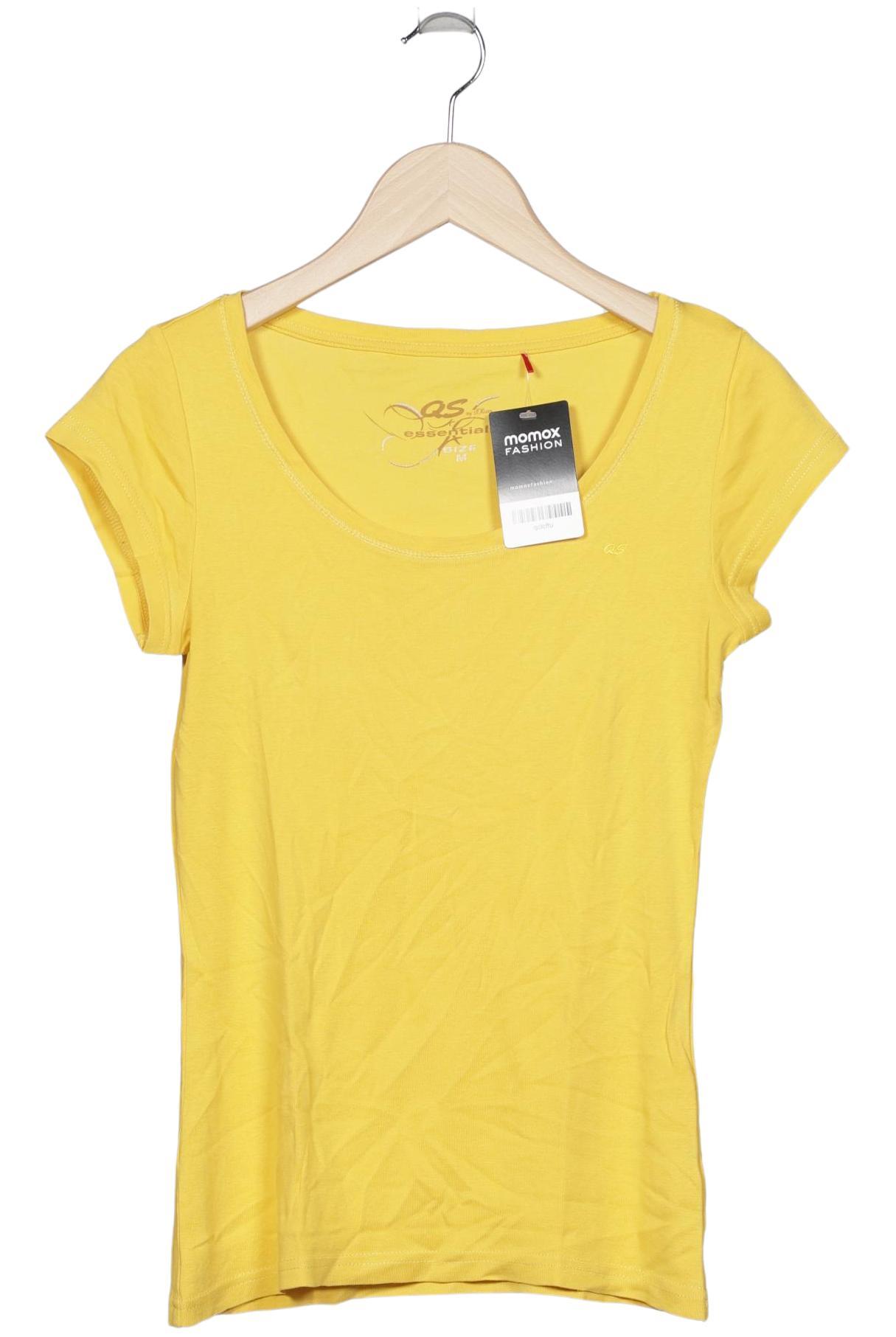 

QS by s.Oliver Damen T-Shirt, gelb, Gr. 38