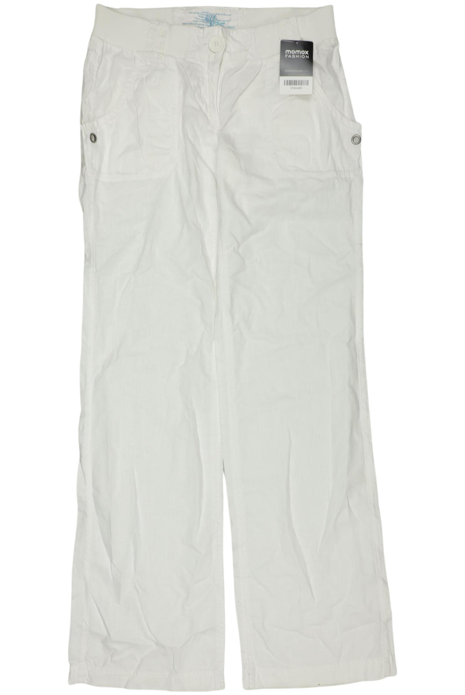 

QS by s.Oliver Damen Stoffhose, weiß, Gr. 36