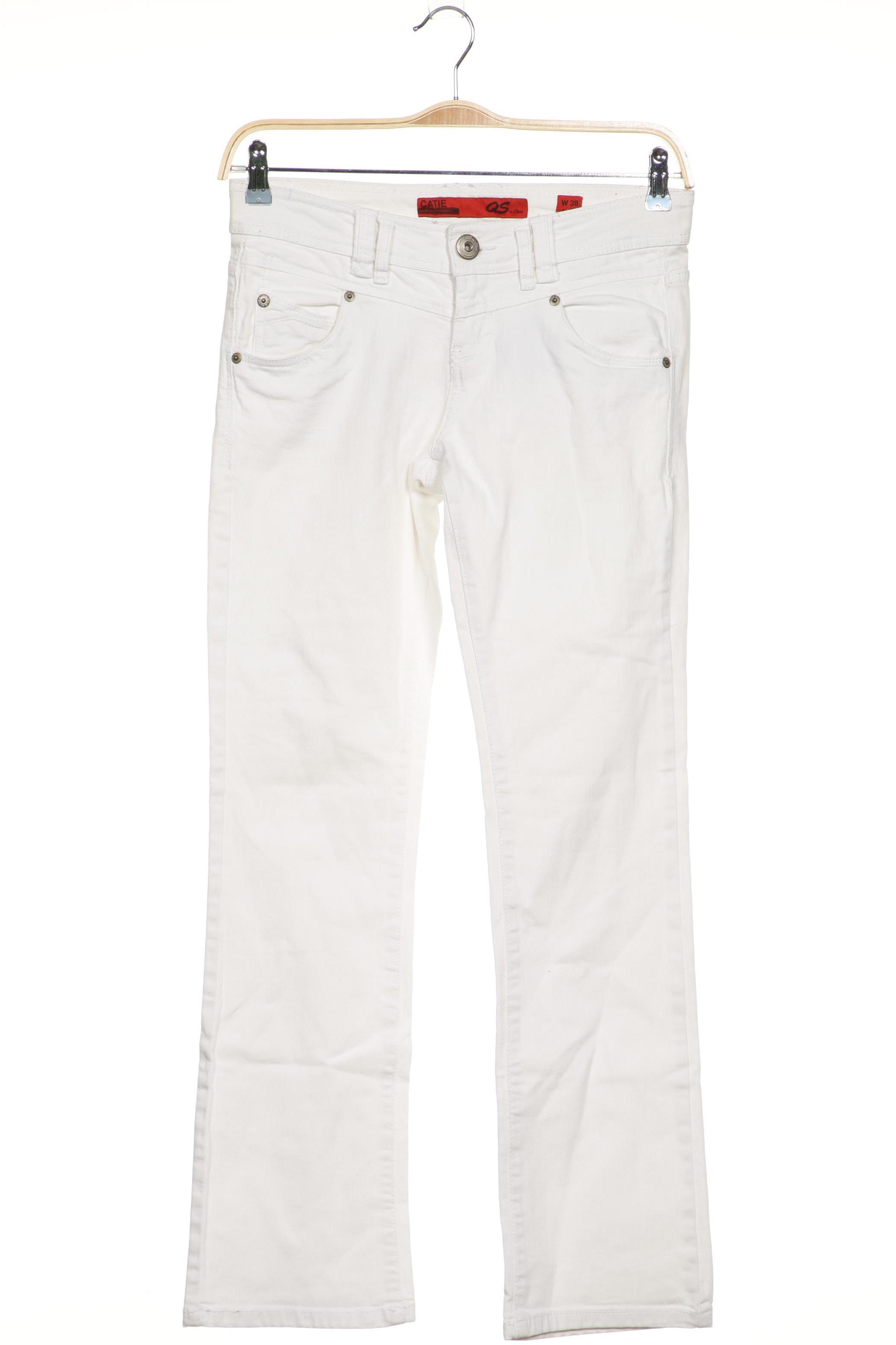 

QS by s.Oliver Damen Jeans, weiß, Gr.